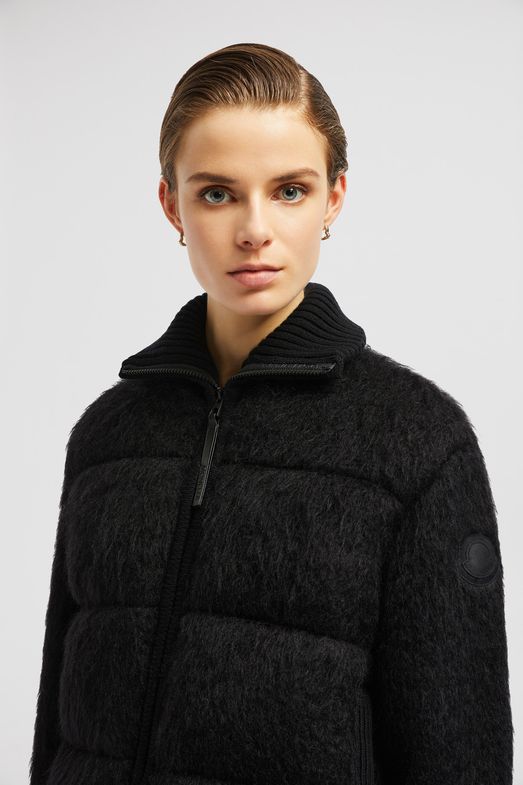 Cardigan zippé en laine et mohair Noir - Pulls & cardigans Femme