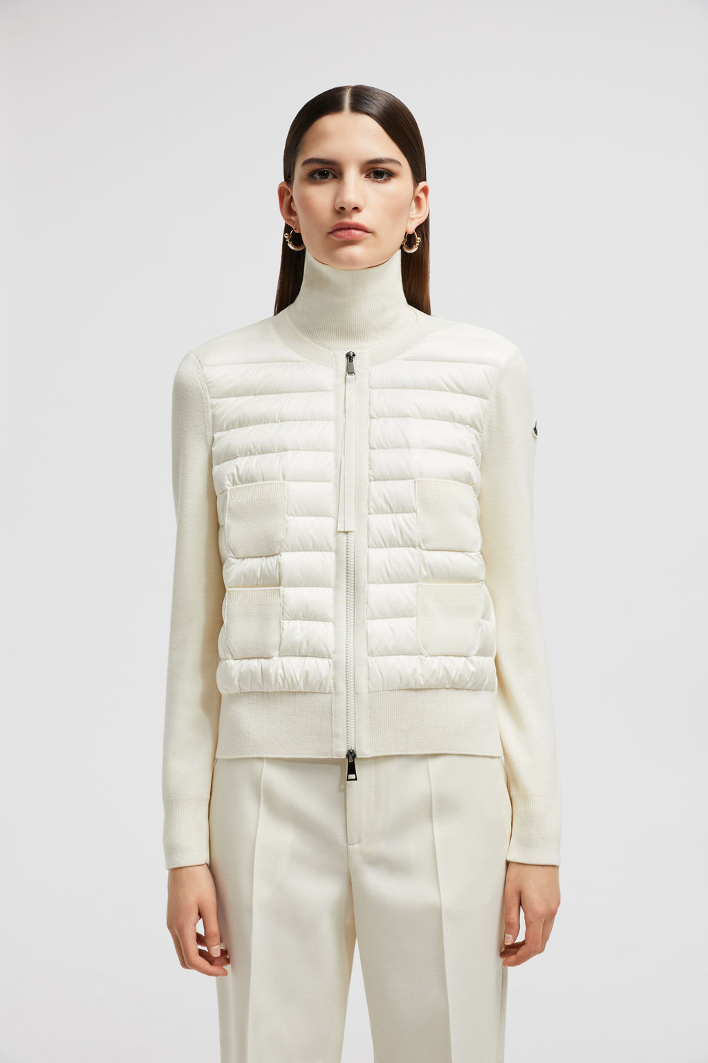 Gilet zippé imprimé animalier beige femme | Morgan