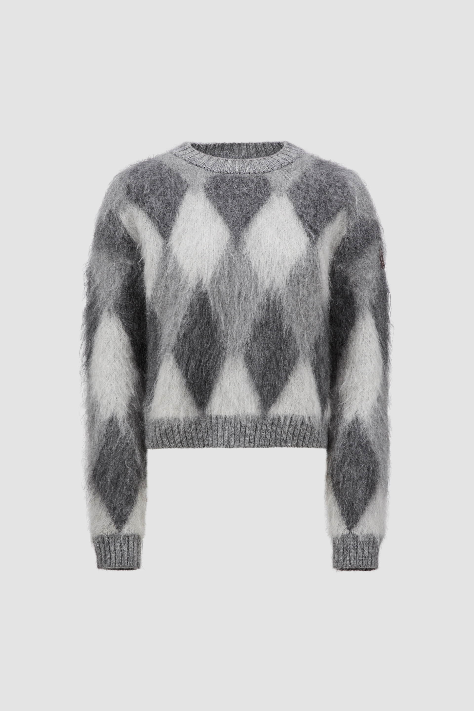 Argyle Wool Mohair Sweater Size XXS