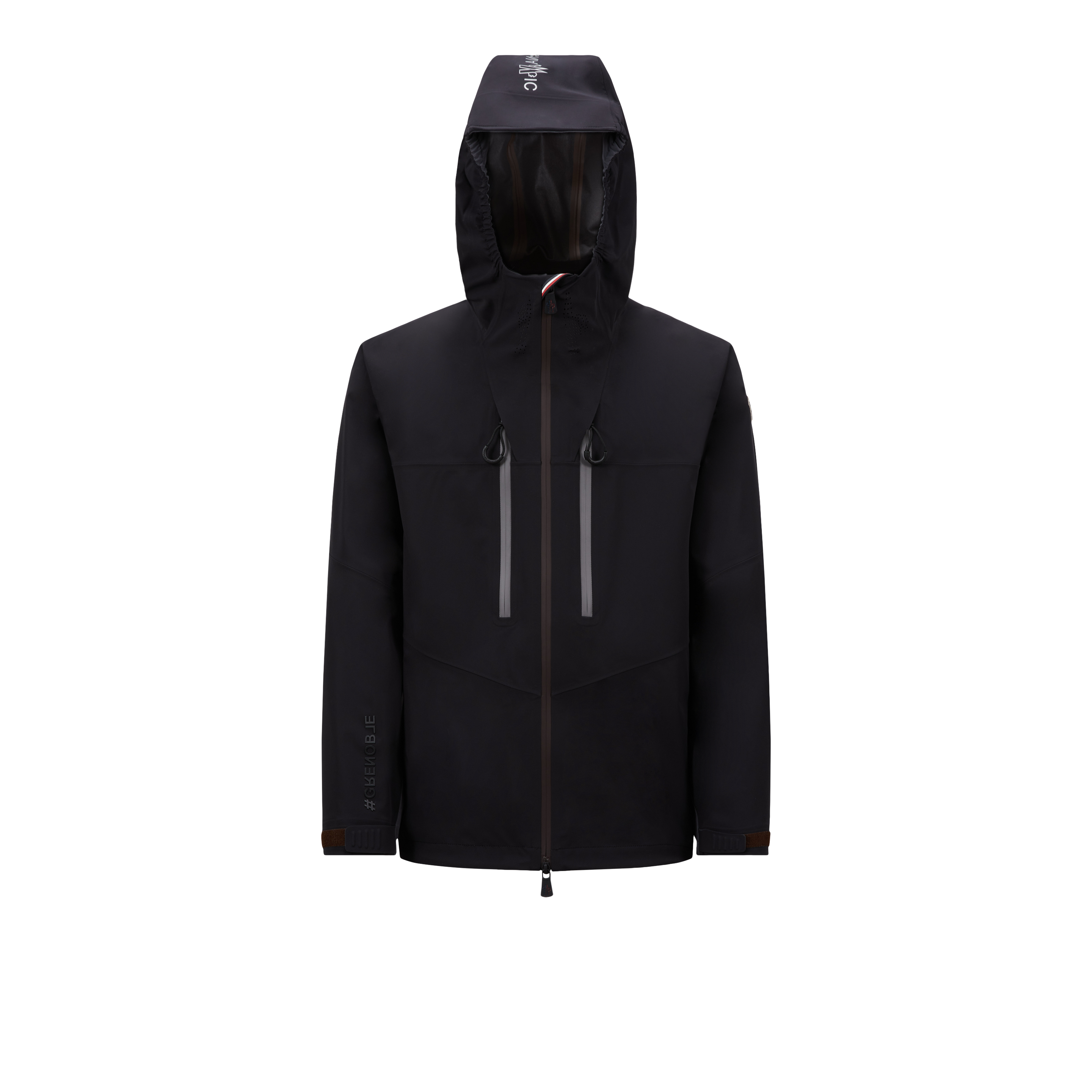 Shop Moncler Veste À Capuche Imperméable Orden In Black