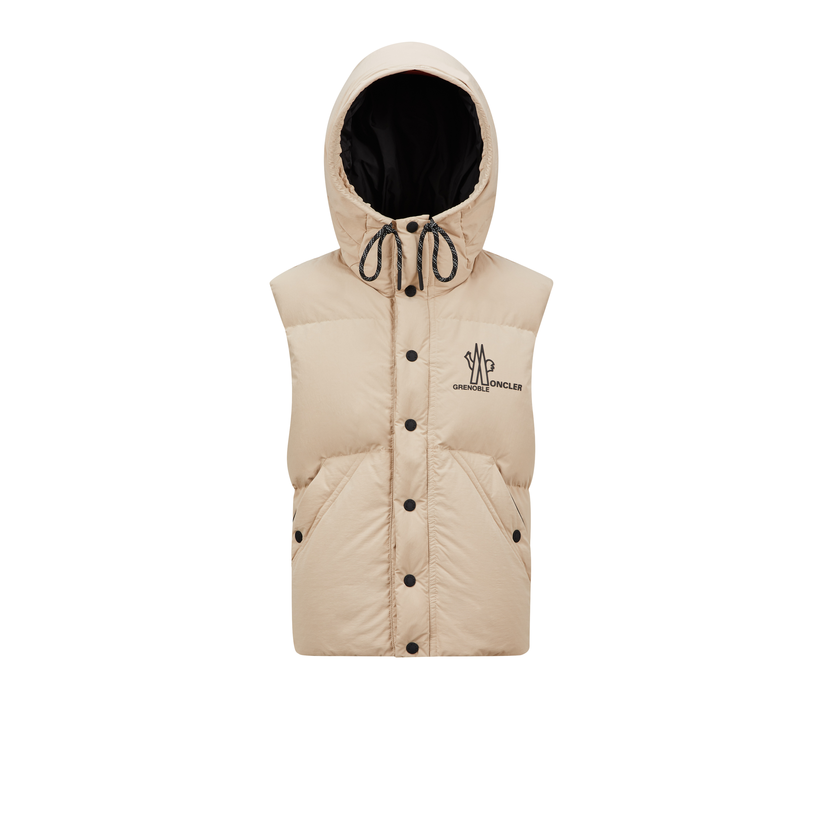 Shop Moncler Doudoune Sans Manches Baldy In Beige