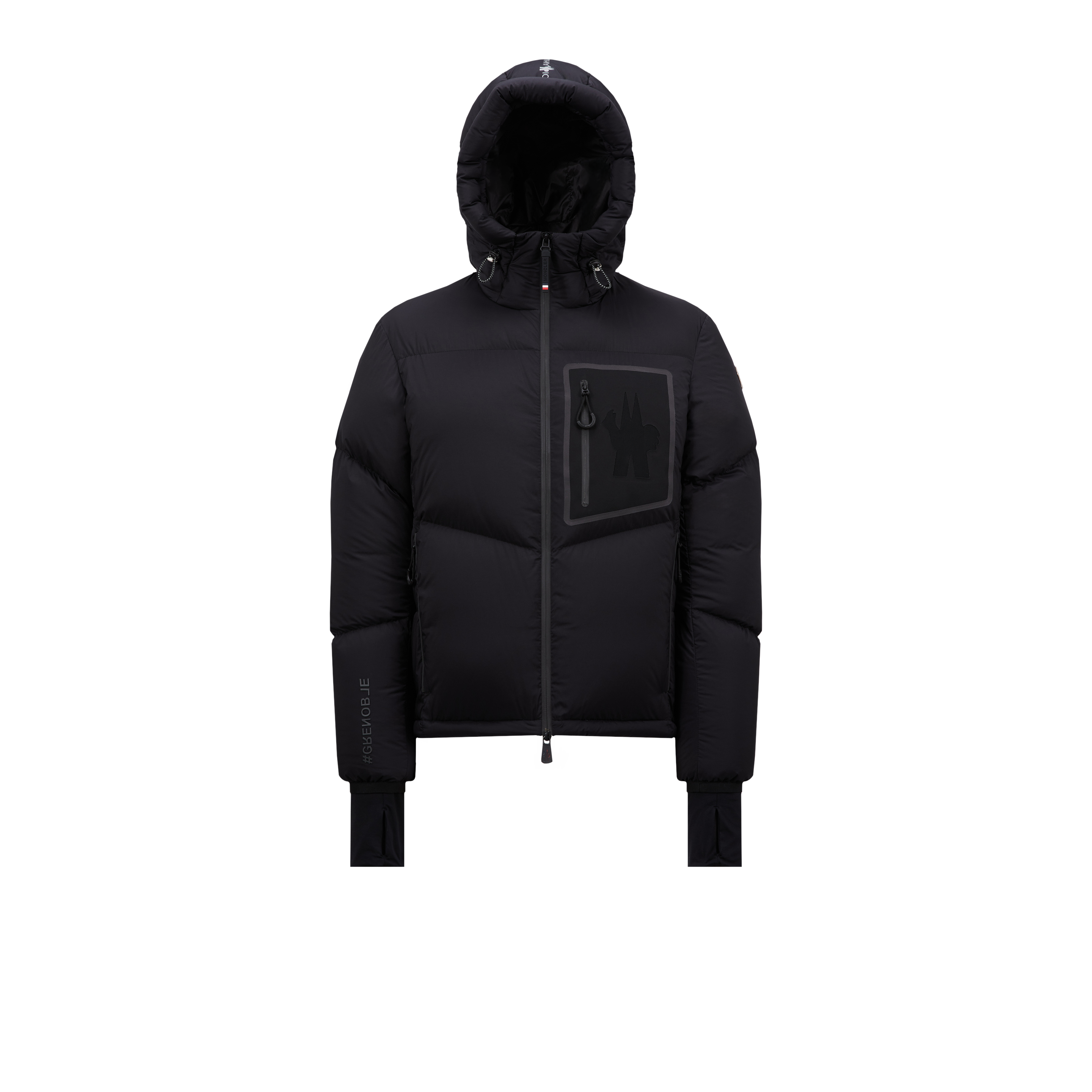 Shop Moncler Doudoune Courte Mandres In Noir