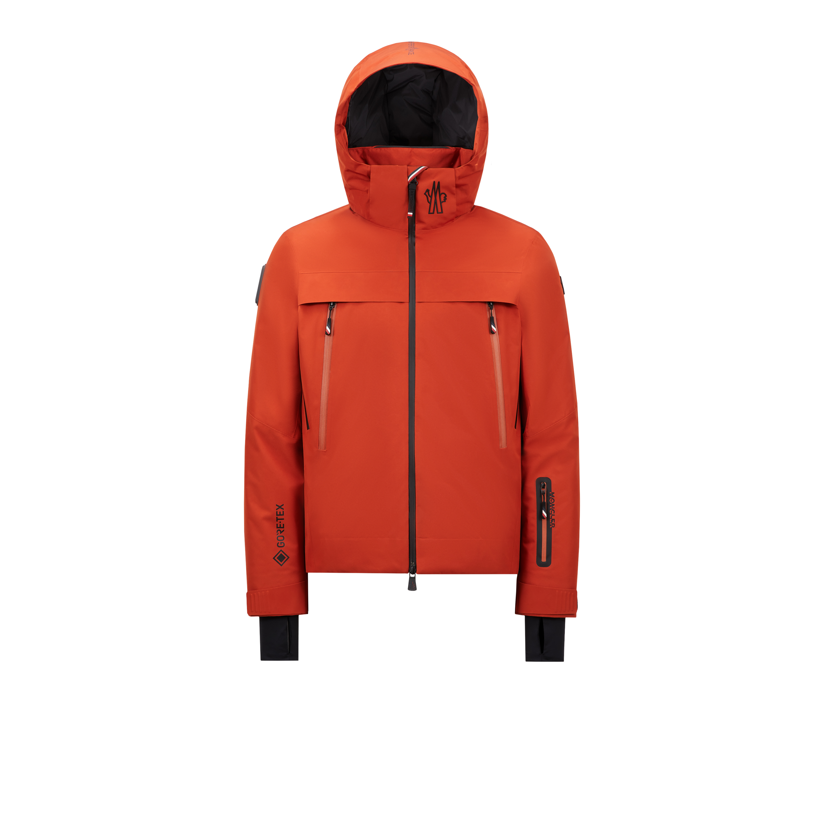 Moncler Doudoune Courte Balmhorn Gore-tex In Orange