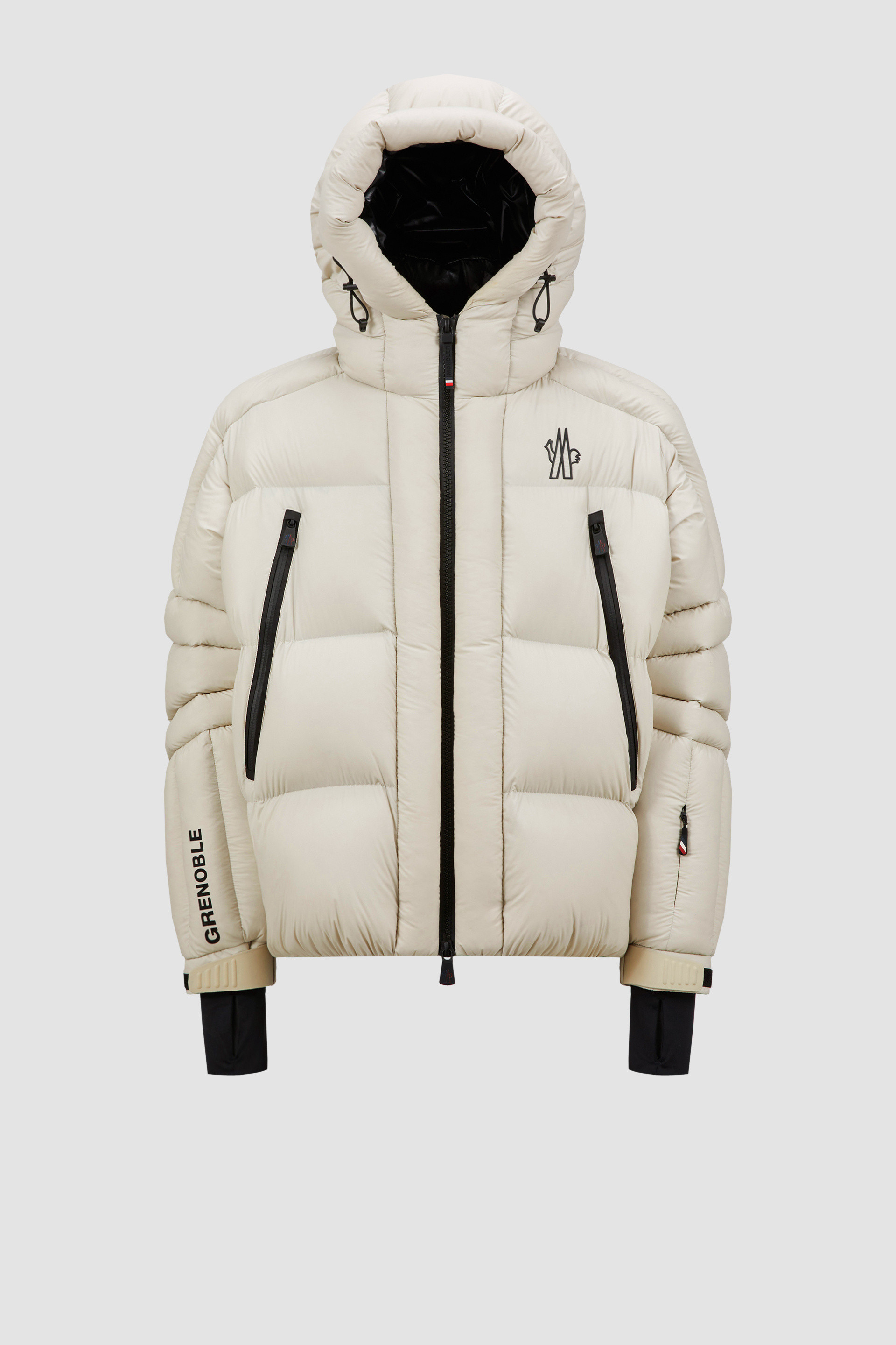 White Ivory Cherferie Ski Down Jacket Short Down Jackets for Men Moncler HK