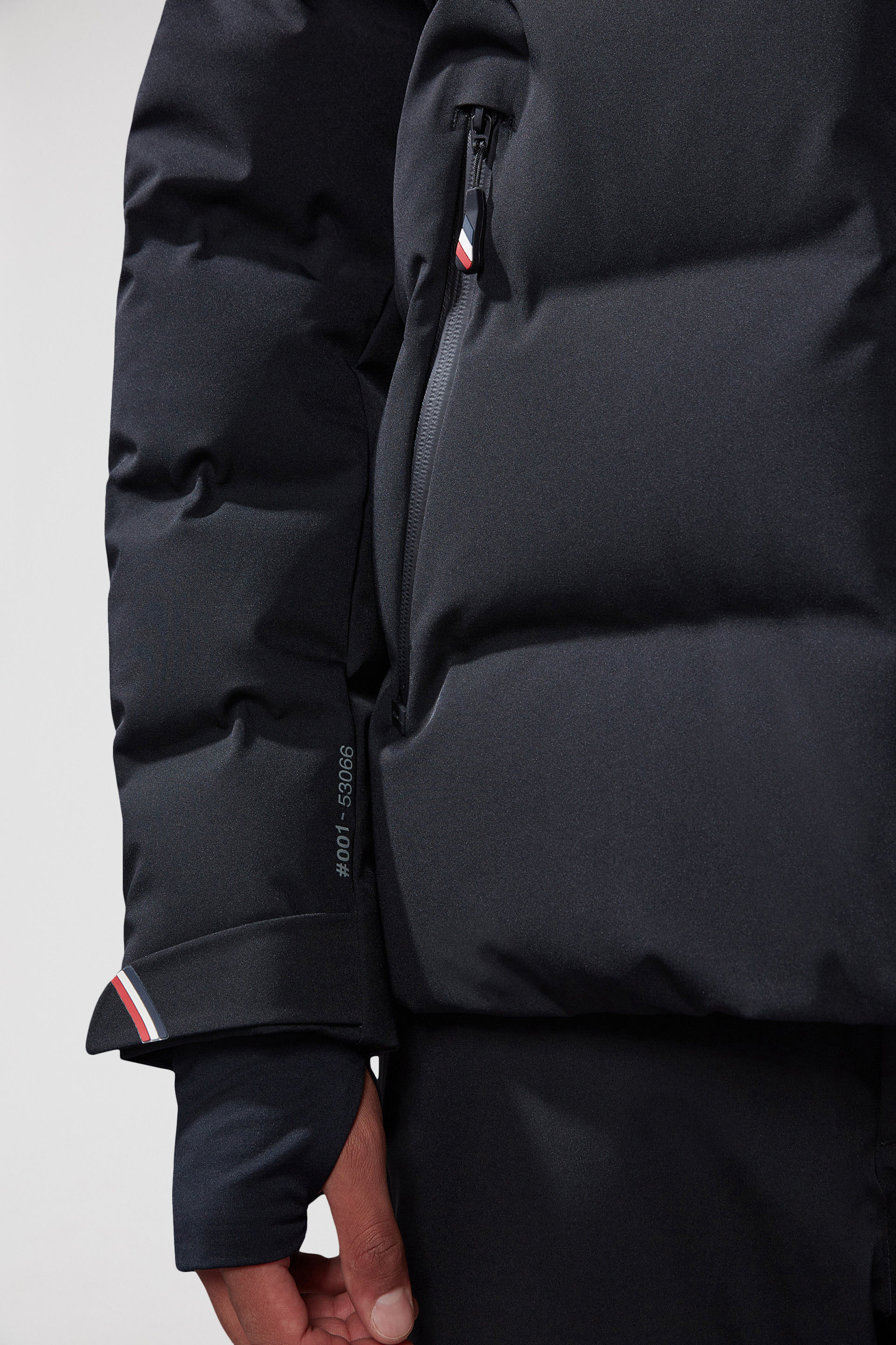 Black Montgetech Hooded Down Ski Jacket - Short Down Jackets