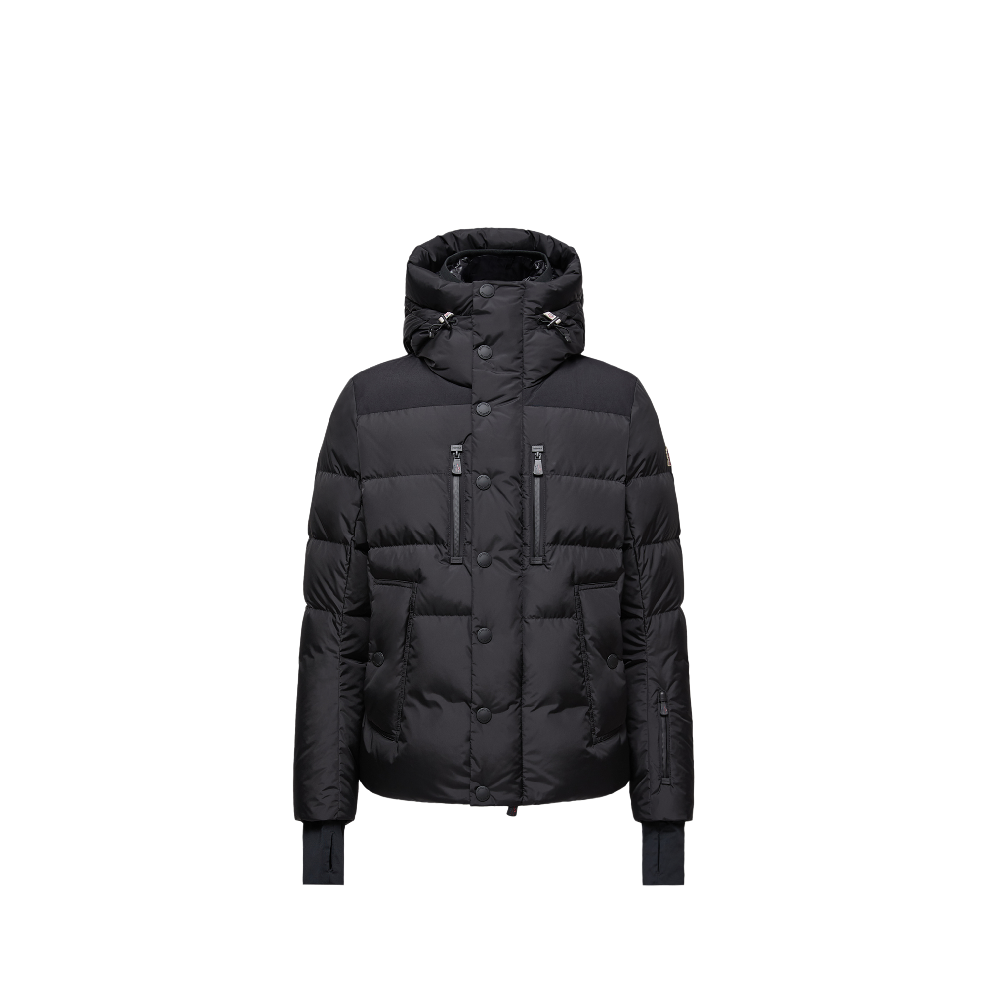 Moncler Veste De Ski À Double Capuche Rodenberg In Black
