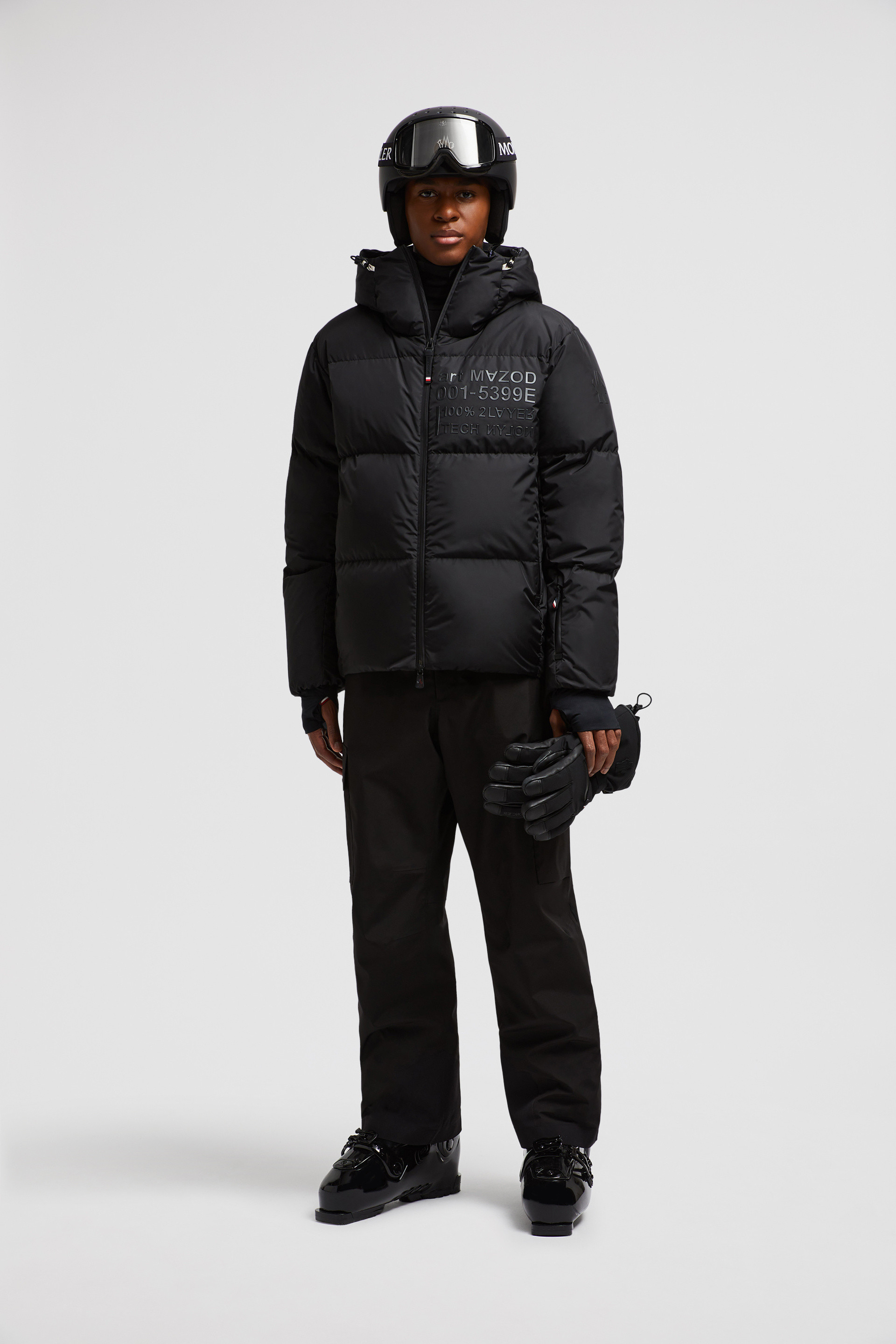 Black Mazod Short Down Jacket - Short Down Jackets for Men 