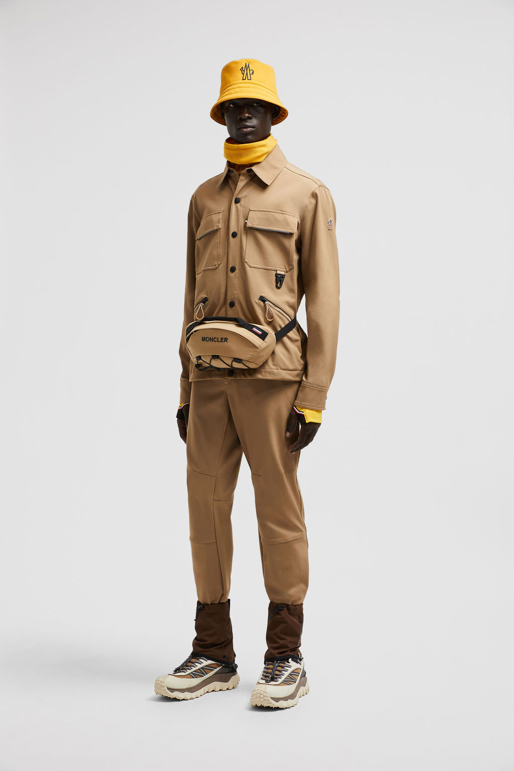 Moncler Grenoble Beige Cotton Sportswear