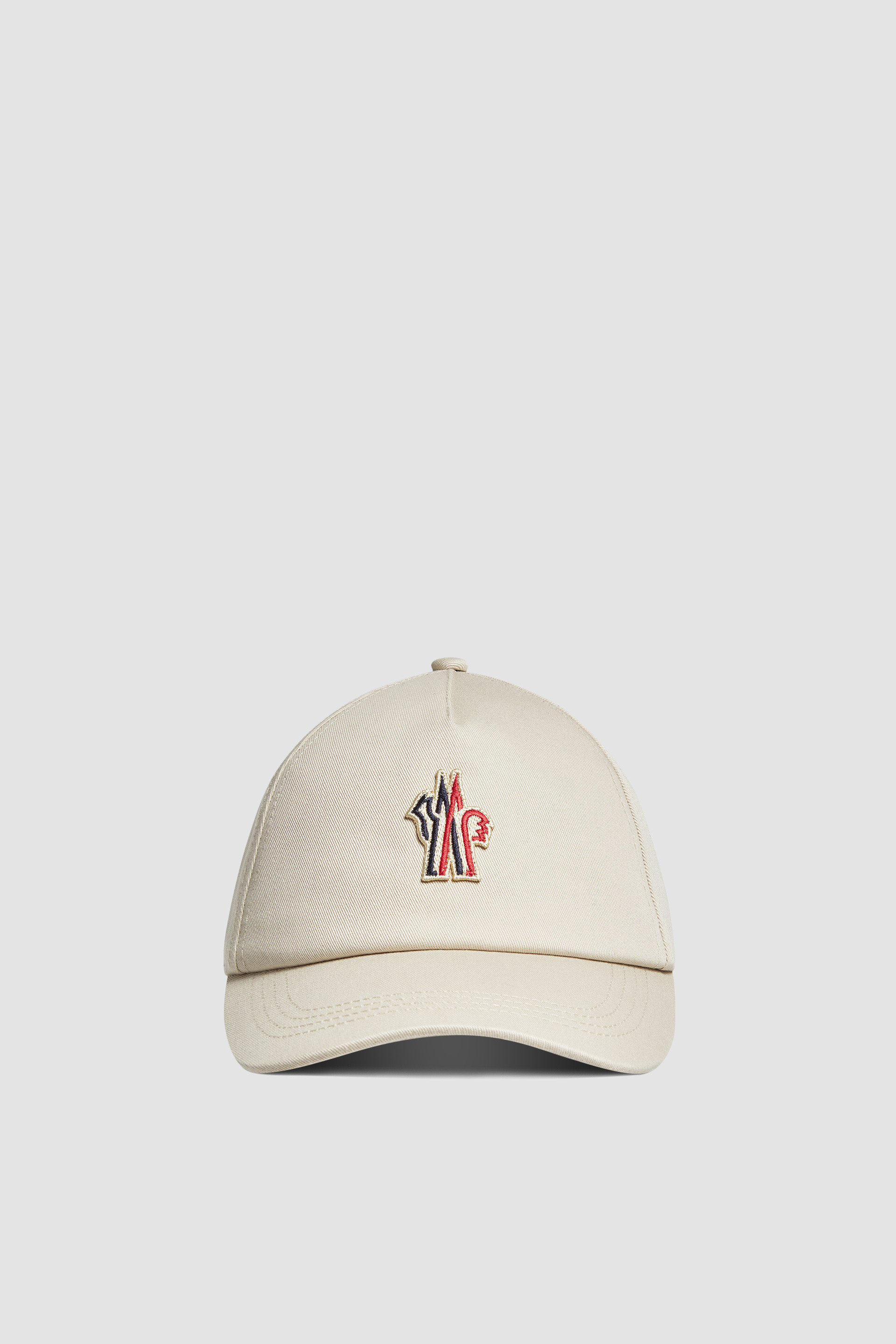 Light Beige Gabardine Baseball Cap Hats Beanies for Men Moncler DE