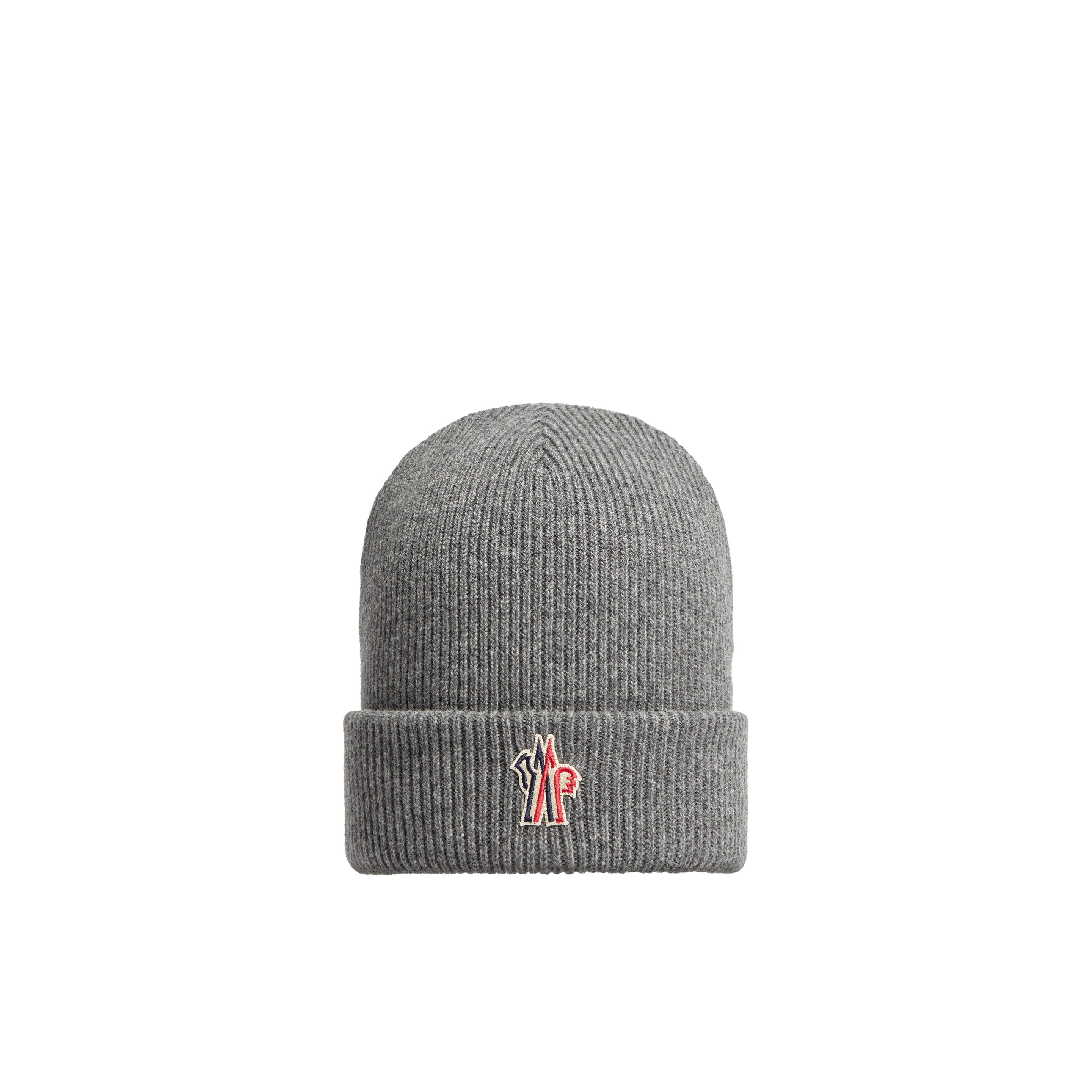 MONCLER GRENOBLE Wool Beanie, Men, Gray, Size: One size