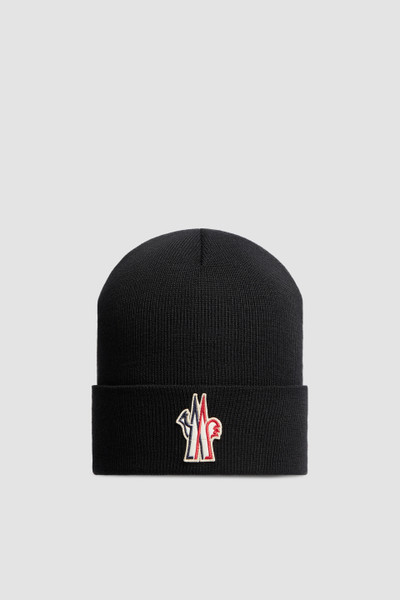 Black Wool Beanie Hats Beanies for Men Moncler FR