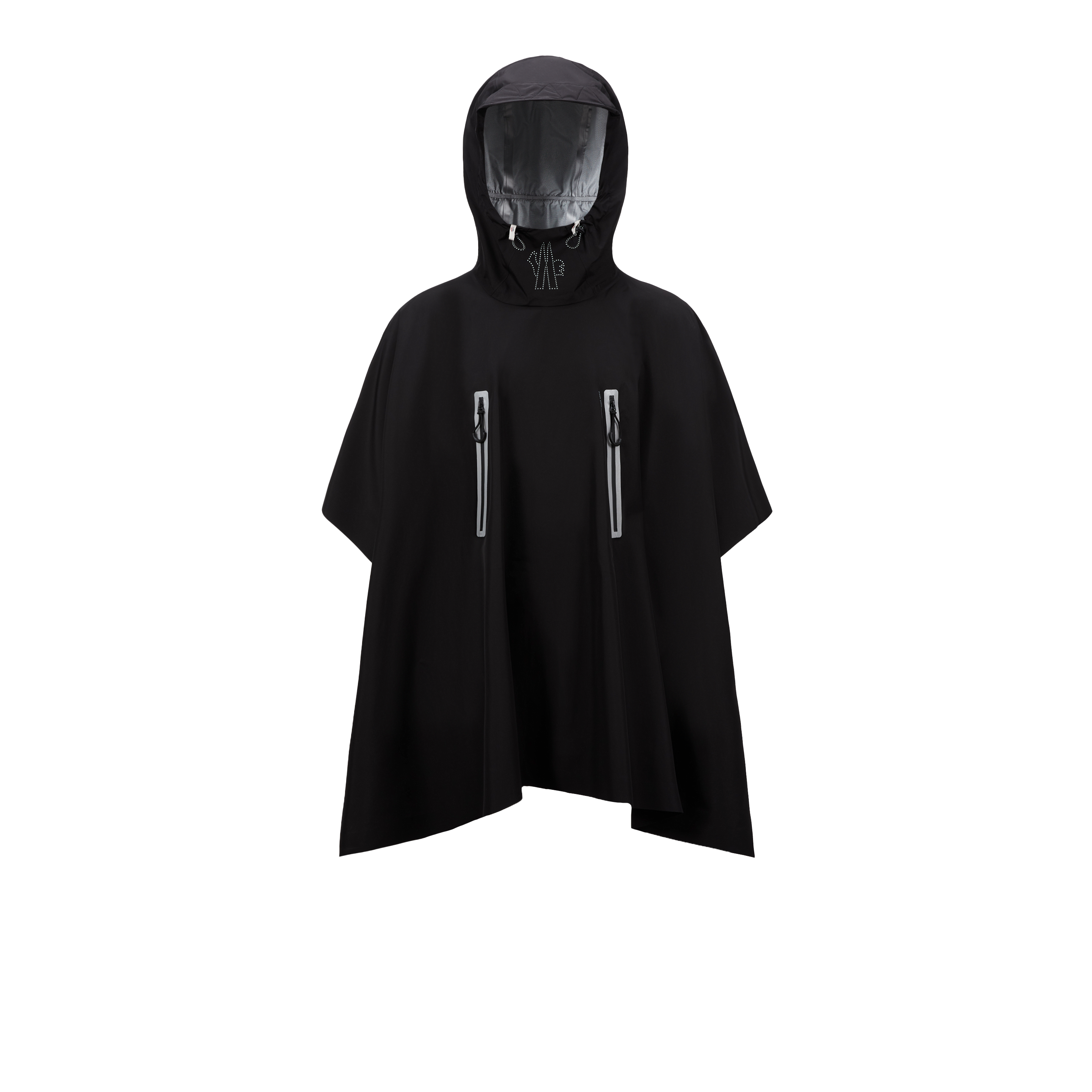 Shop Moncler Cape À Capuche Bever In Black