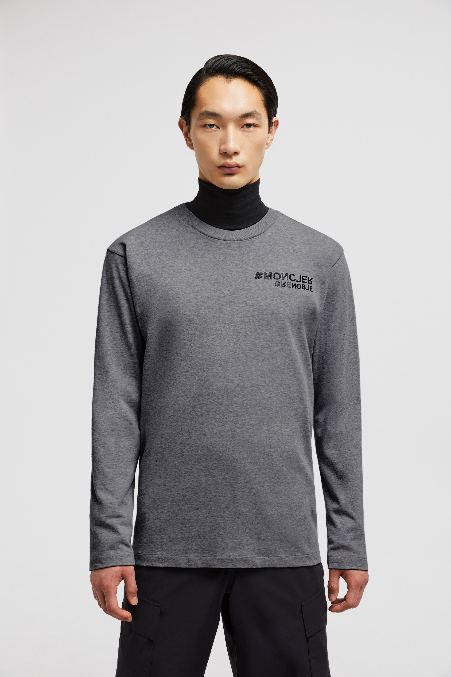 グレー ロングスリーブTシャツ : Tシャツ＆ポロシャツ 向けの