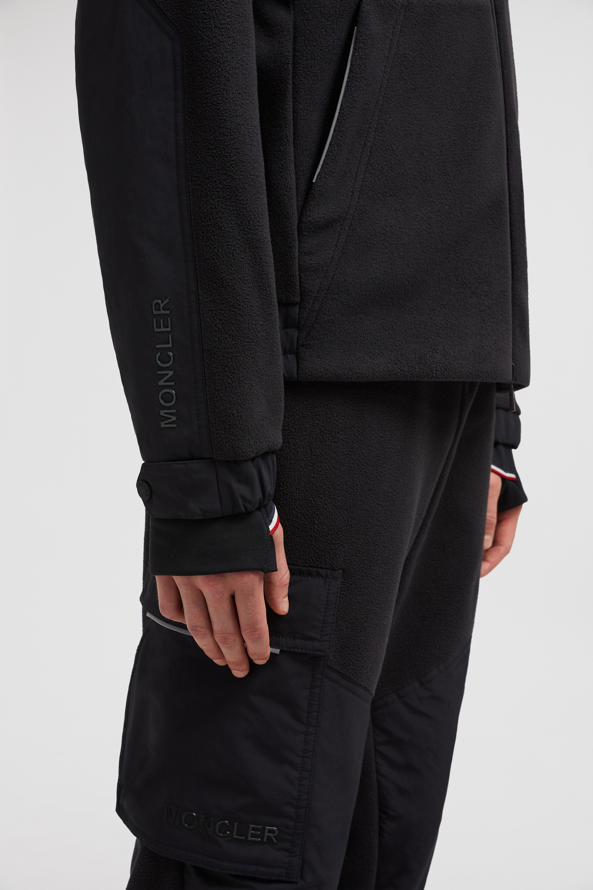 Black Polartec® Hoodie - Sweatshirts for Men | Moncler PL