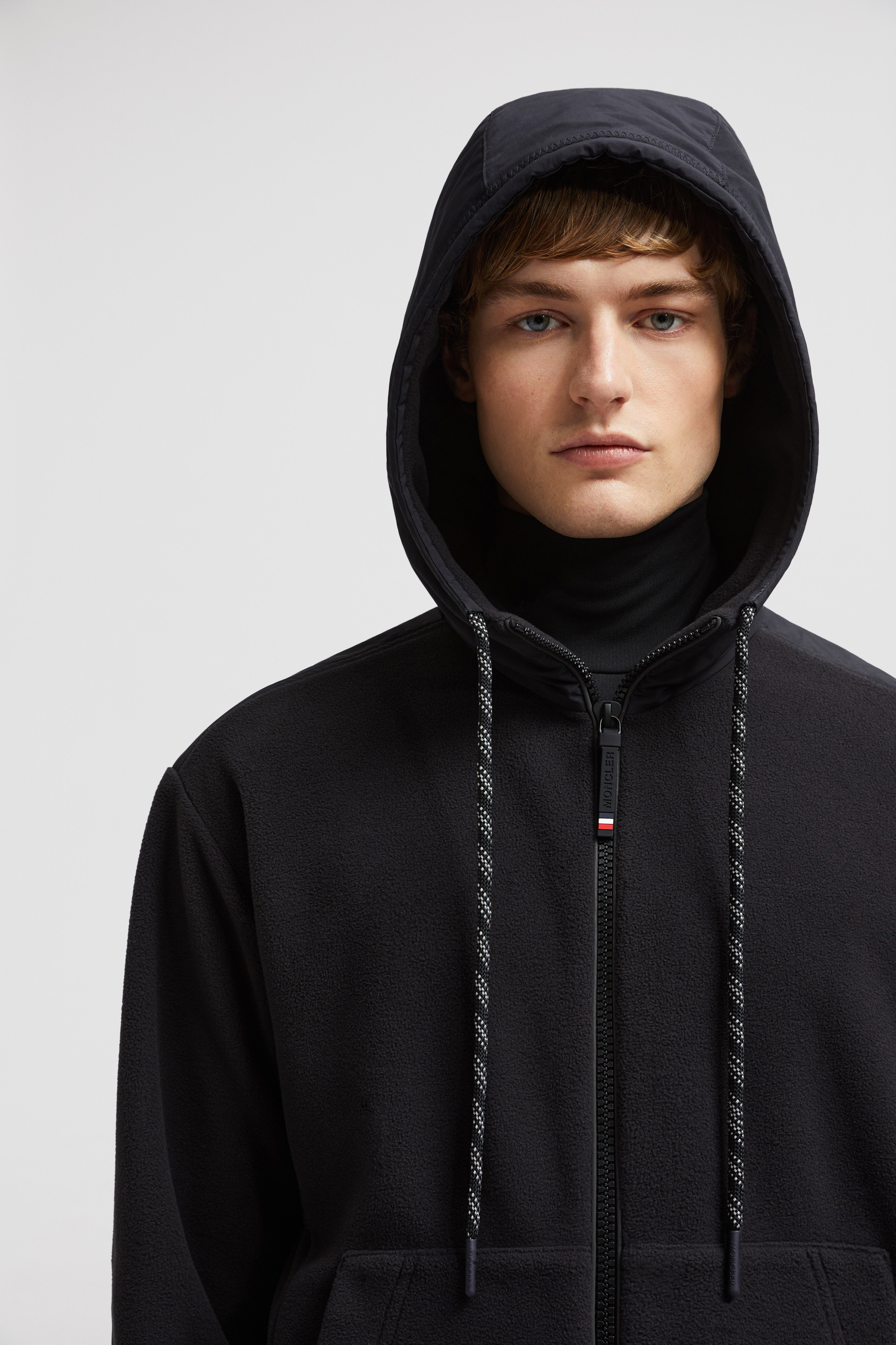 Black Zip Up Hoodie Sweatshirts for Men Moncler HK