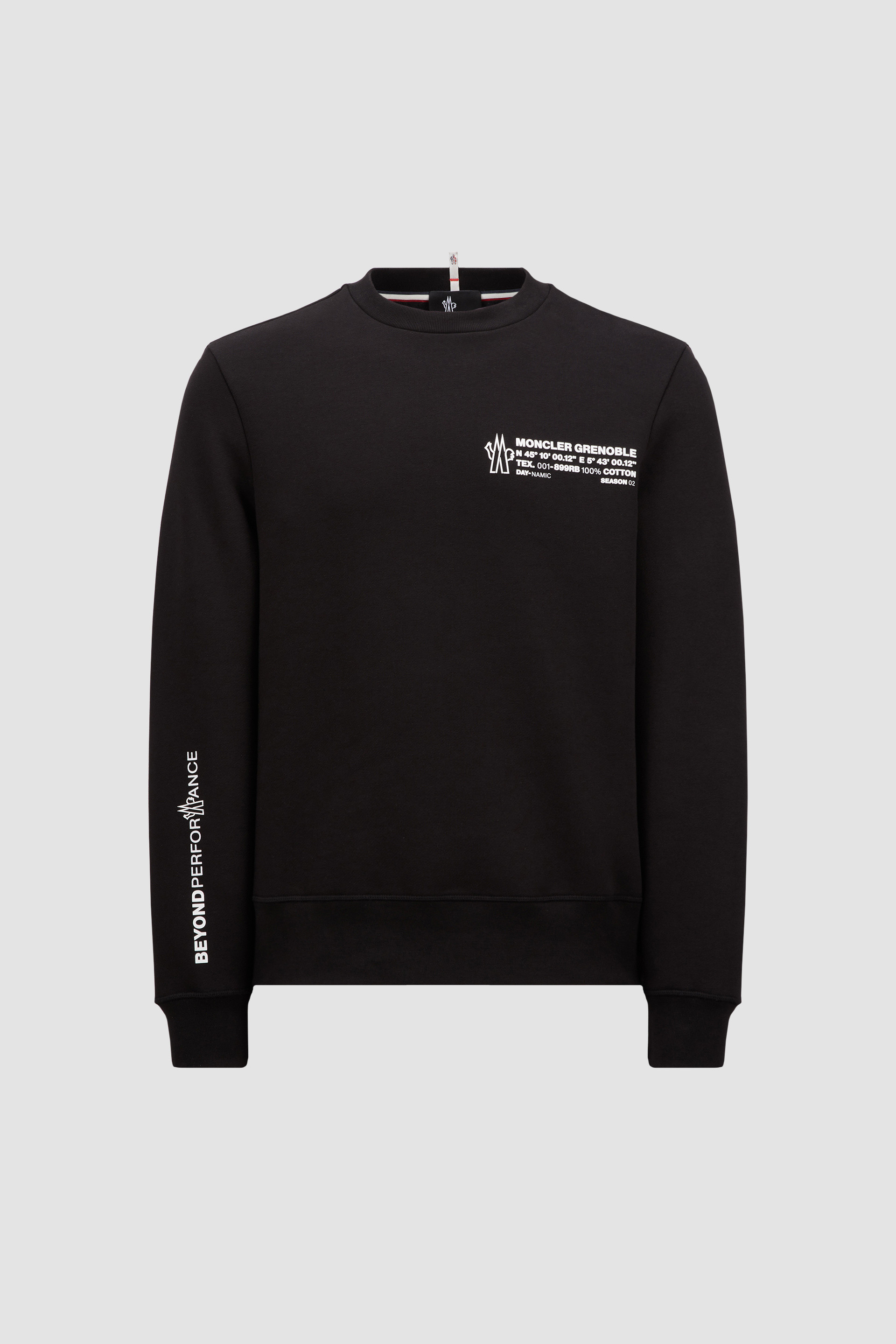 Black Logo Sweatshirt Sweatshirts for Men Moncler SK