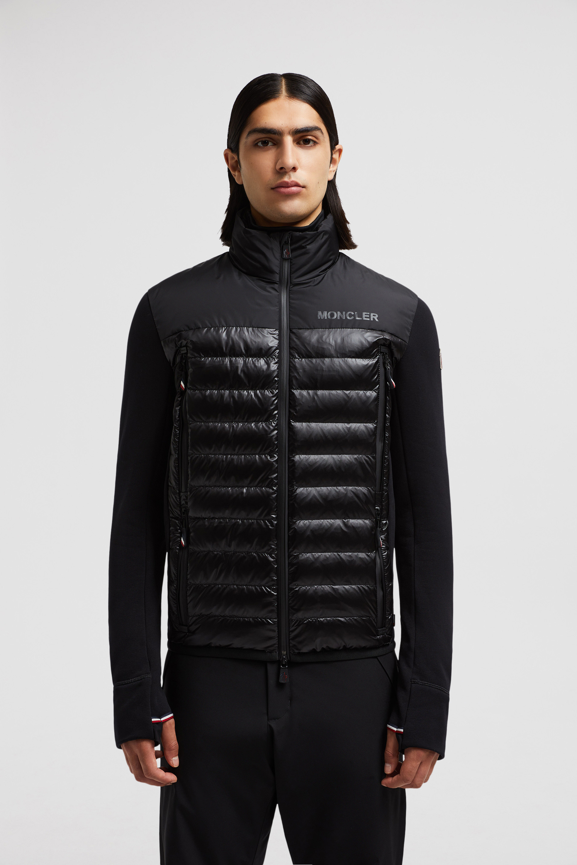 Moncler jacket with zipper on sleeves sale