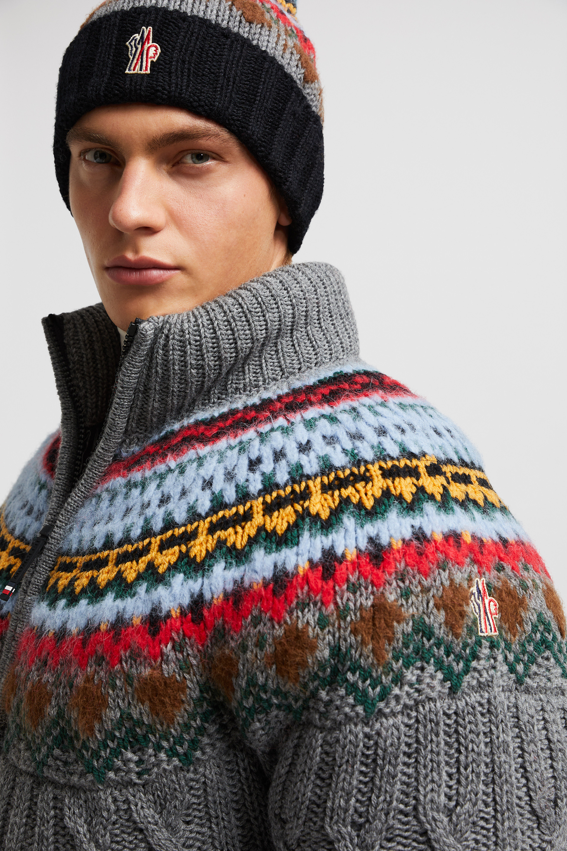 Multicolour Gerlos Wool Short Down Jacket - Short Down Multicolour Gerlos Wool Short Down Jacket - Short Down