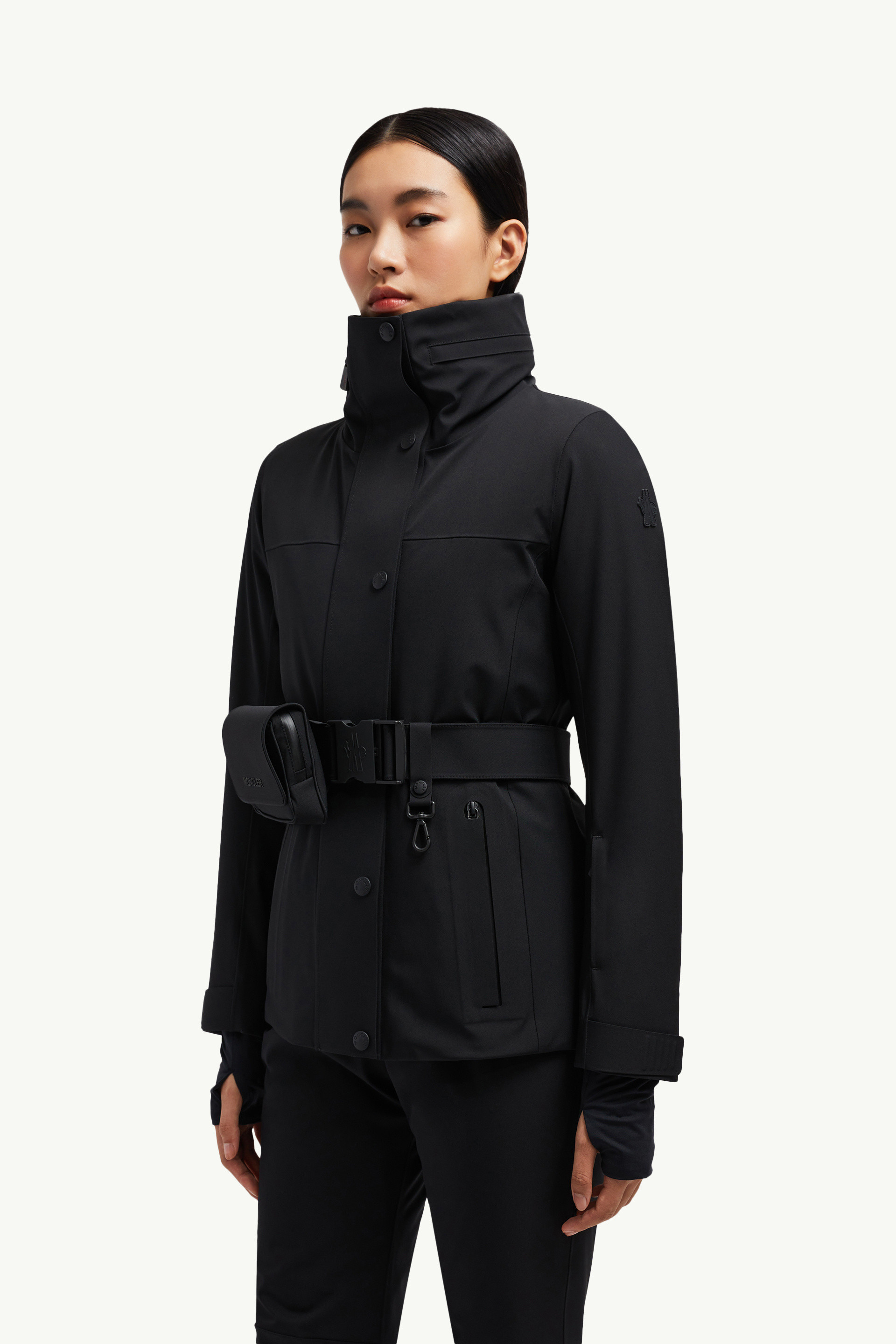 人気ブランドバ40代 - Jacket Ski Padded Hainets Black Windbreakers Raincoats & ナイロンジャケット