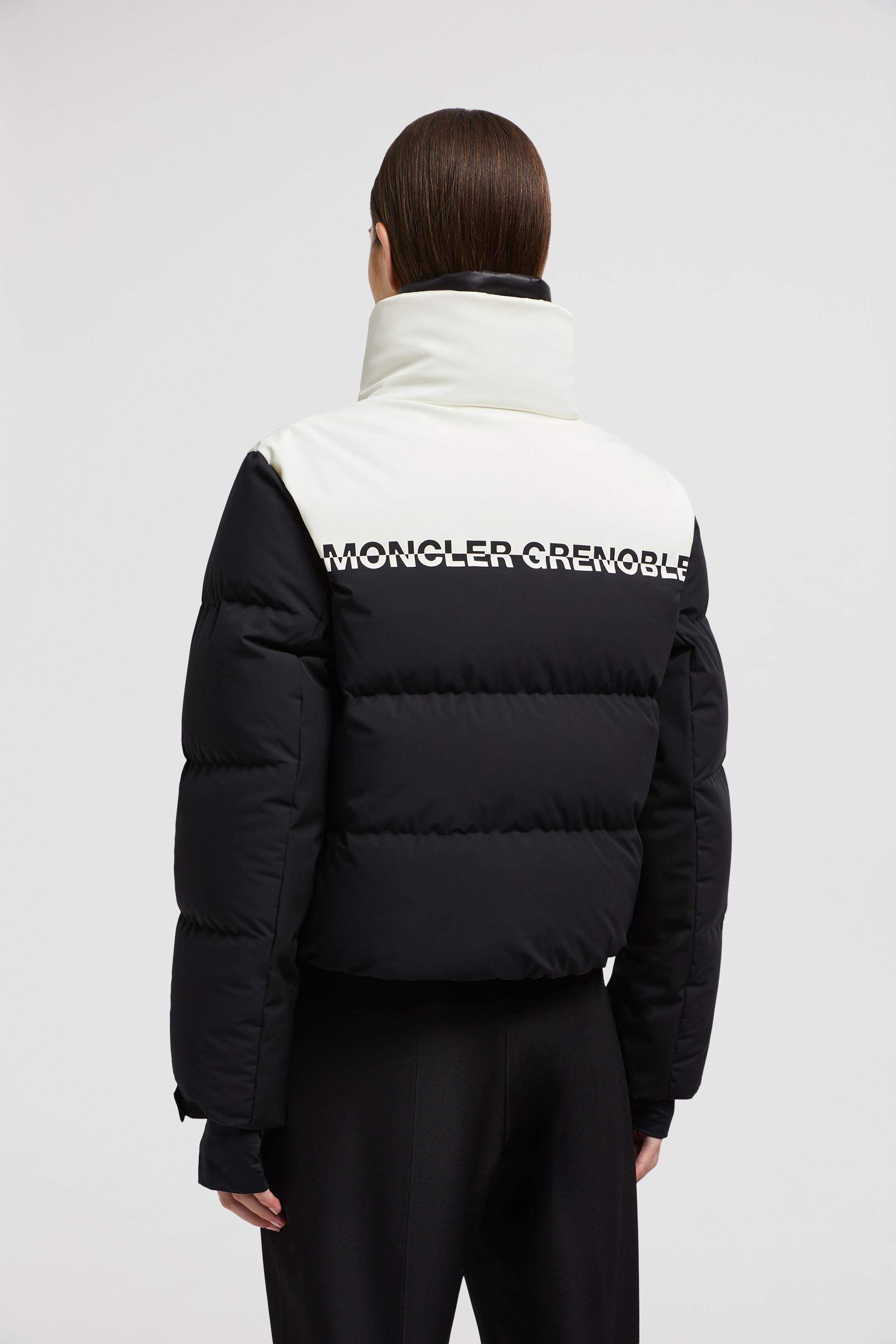 Black & White Stennes Down Ski Jacket - Short Down Jackets