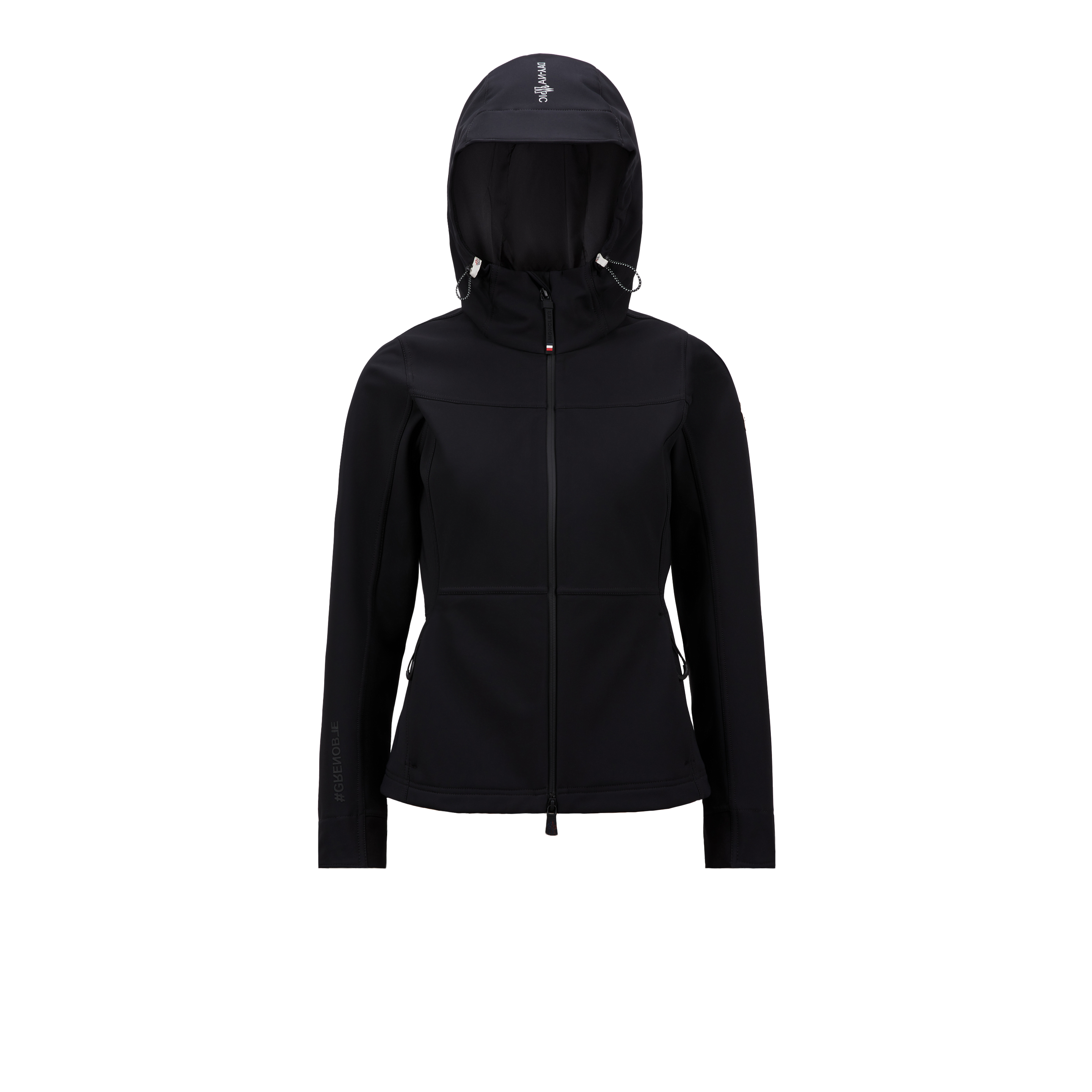 Shop Moncler Zumeles Hooded Shell Jacket, Women, Black, Size: 3