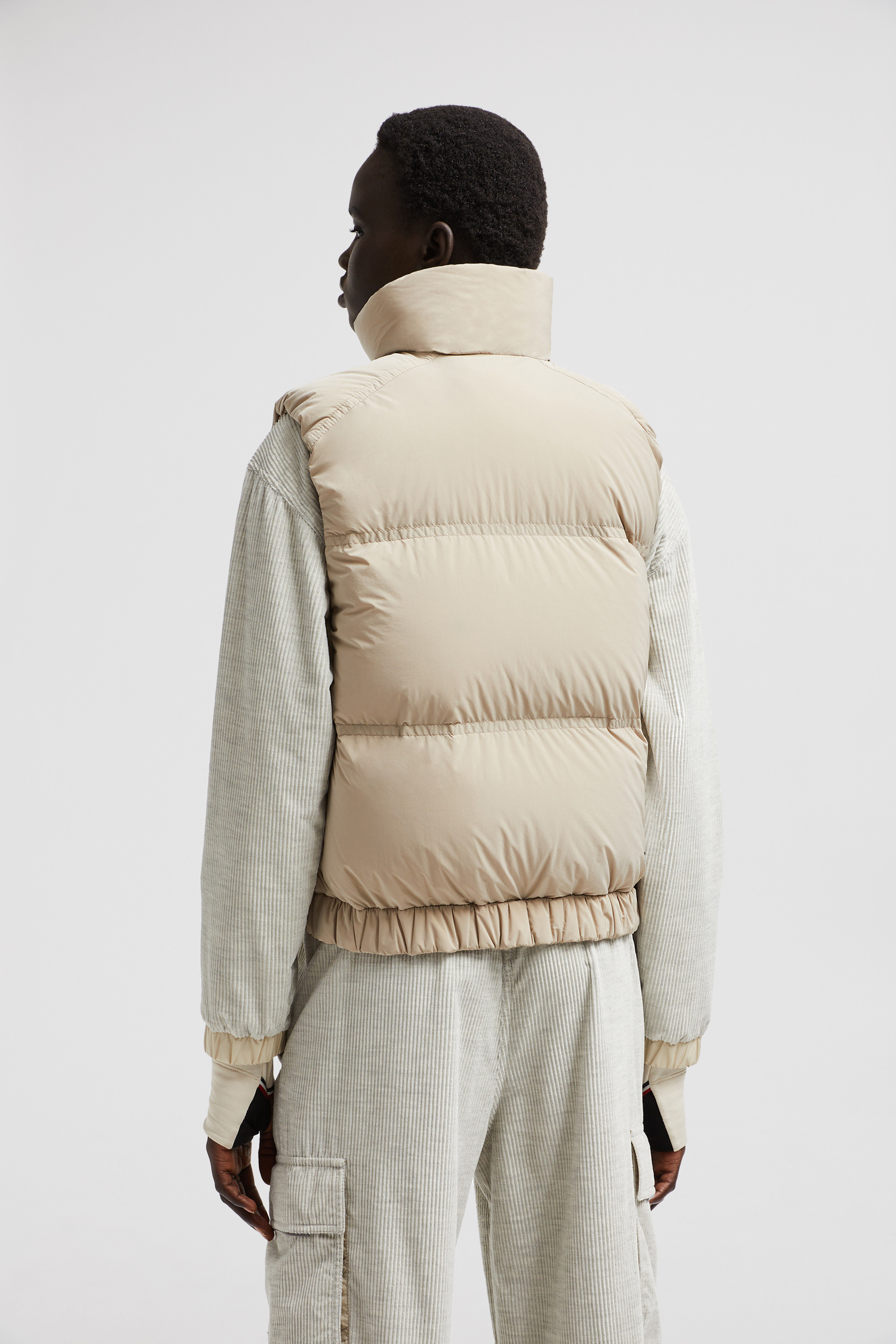MONCLER モンクレール Marolies Down Gilet ダウンジレ ライトピンク Badiaベスト : ジレ 向けの レディース | モンクレール