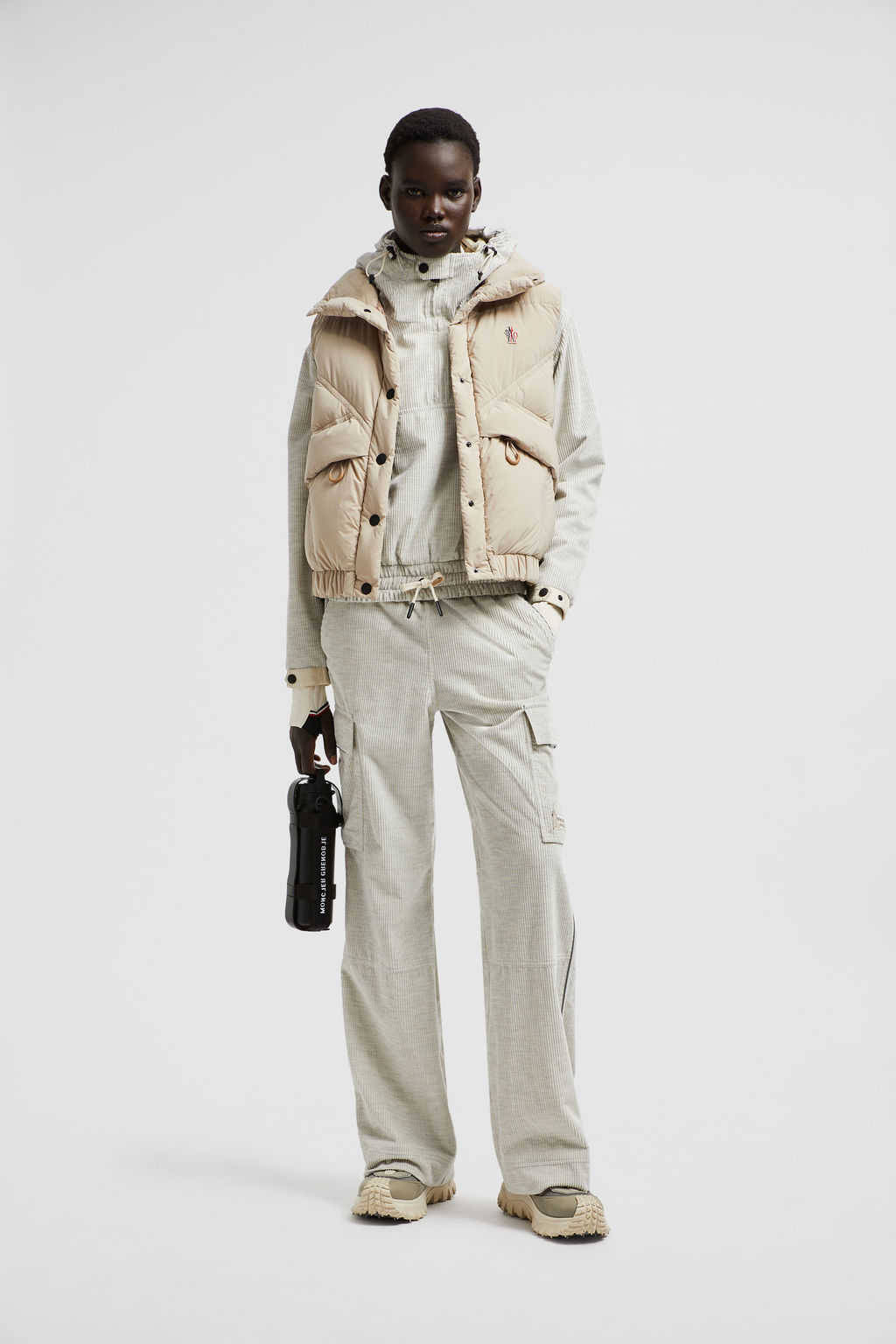Moncler Grenoble 'Fex' Beige Gore-Tex Jacket Women
