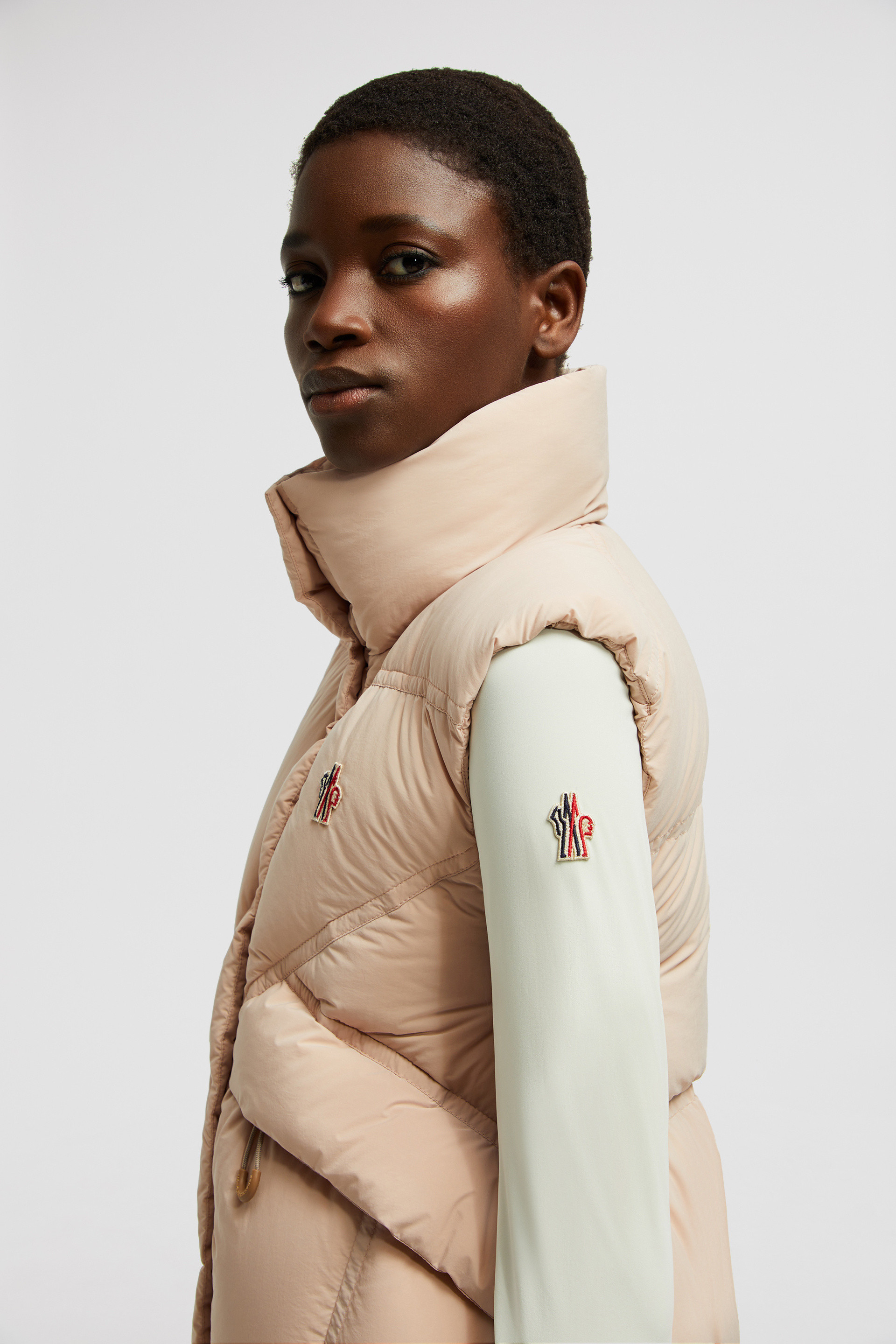 Light Pink Marolies Down Vest - Vests for Women | Moncler US