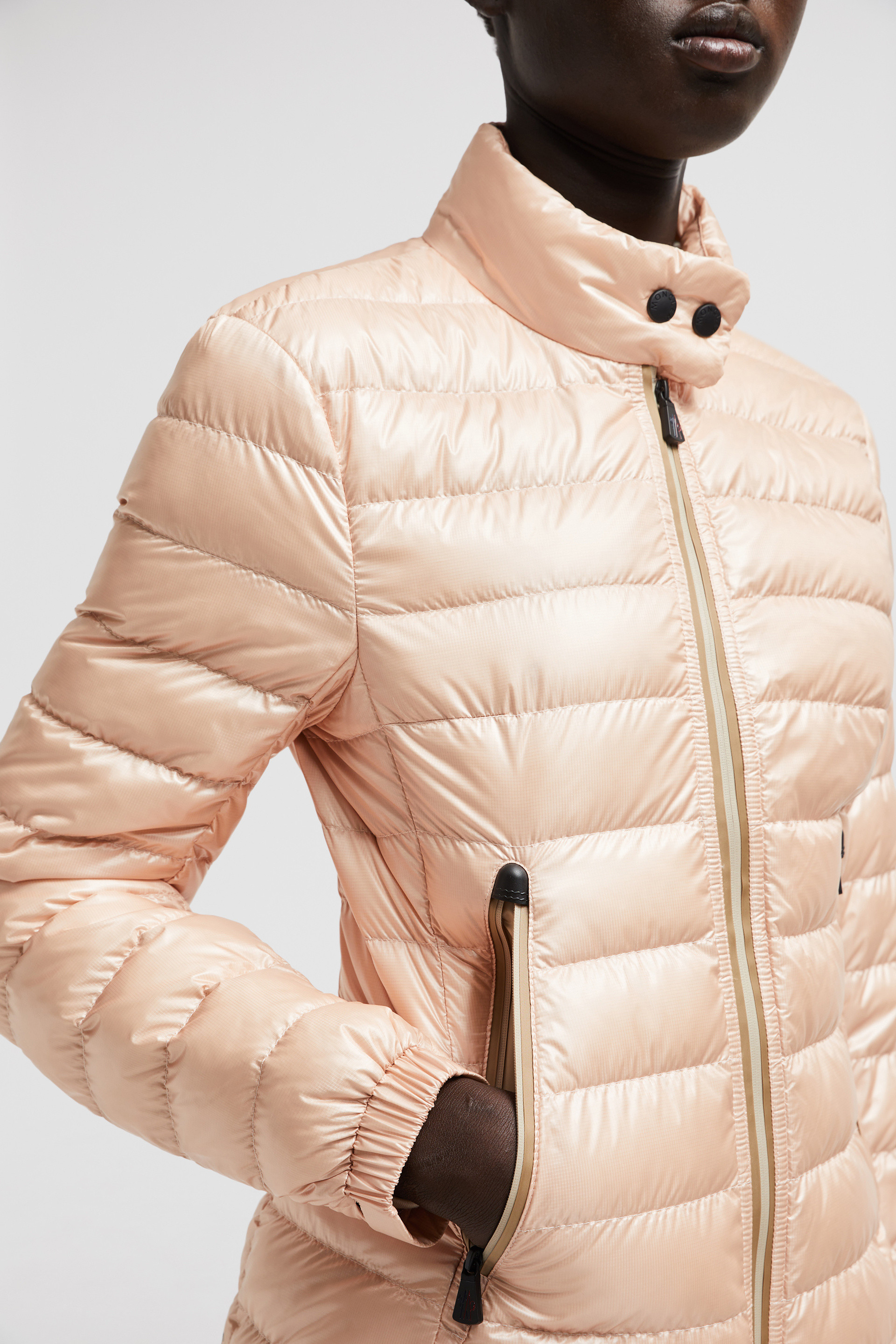 Light Pink Walibi Short Down Jacket - Short Down Jackets for Women |  Moncler US