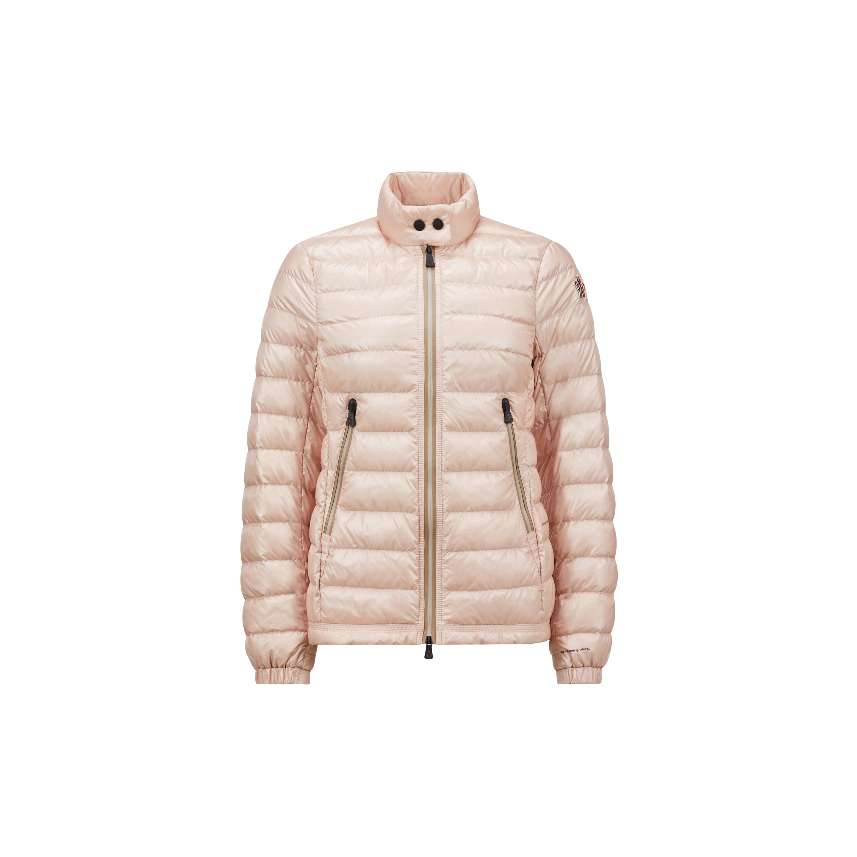 Shop Moncler Doudoune Courte Walibi In Pink