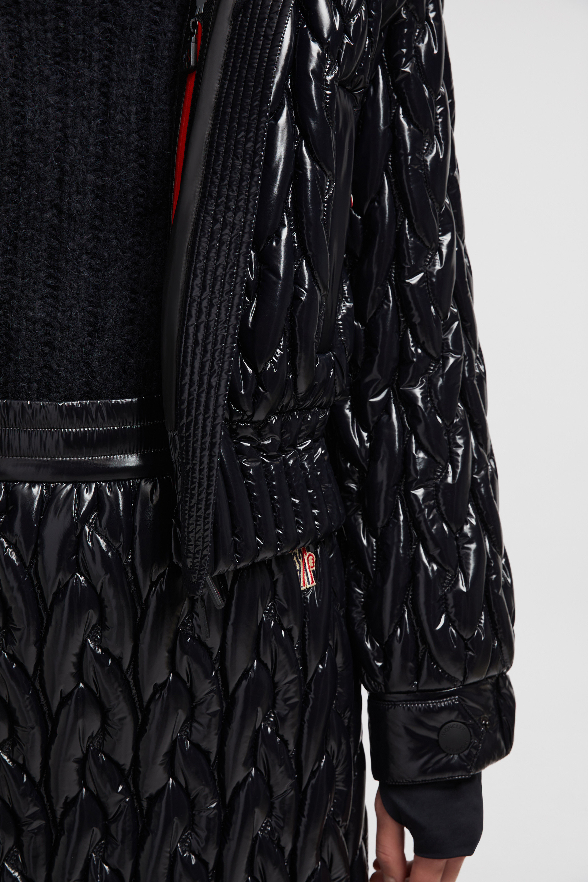 MONCLER GRENOBLE 2024/25秋冬新作 ダウンジャケット EPUYEN Black Epuyen Shearling Short Padded Jacket - Short Down