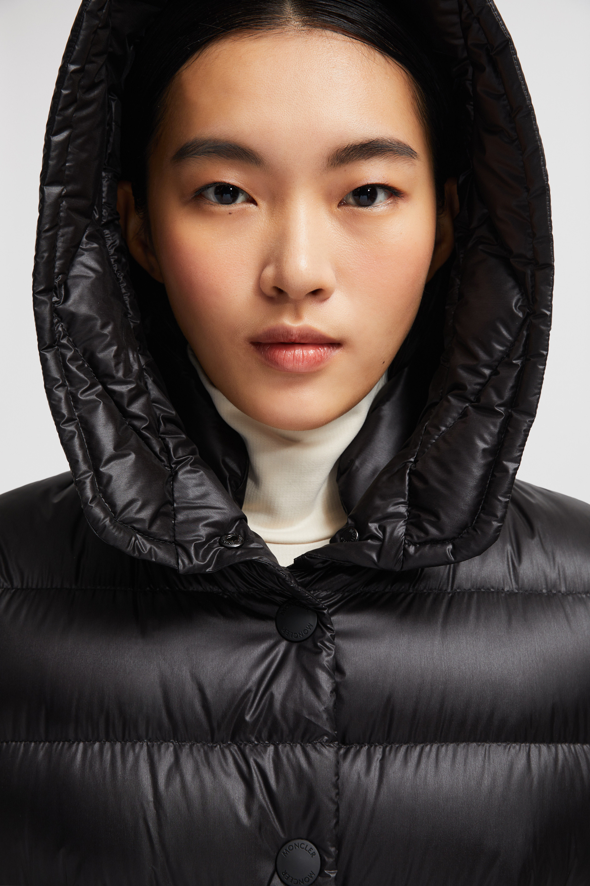 Black Armoniques Short Down Jacket - Short Down Jackets for Women | Moncler  US