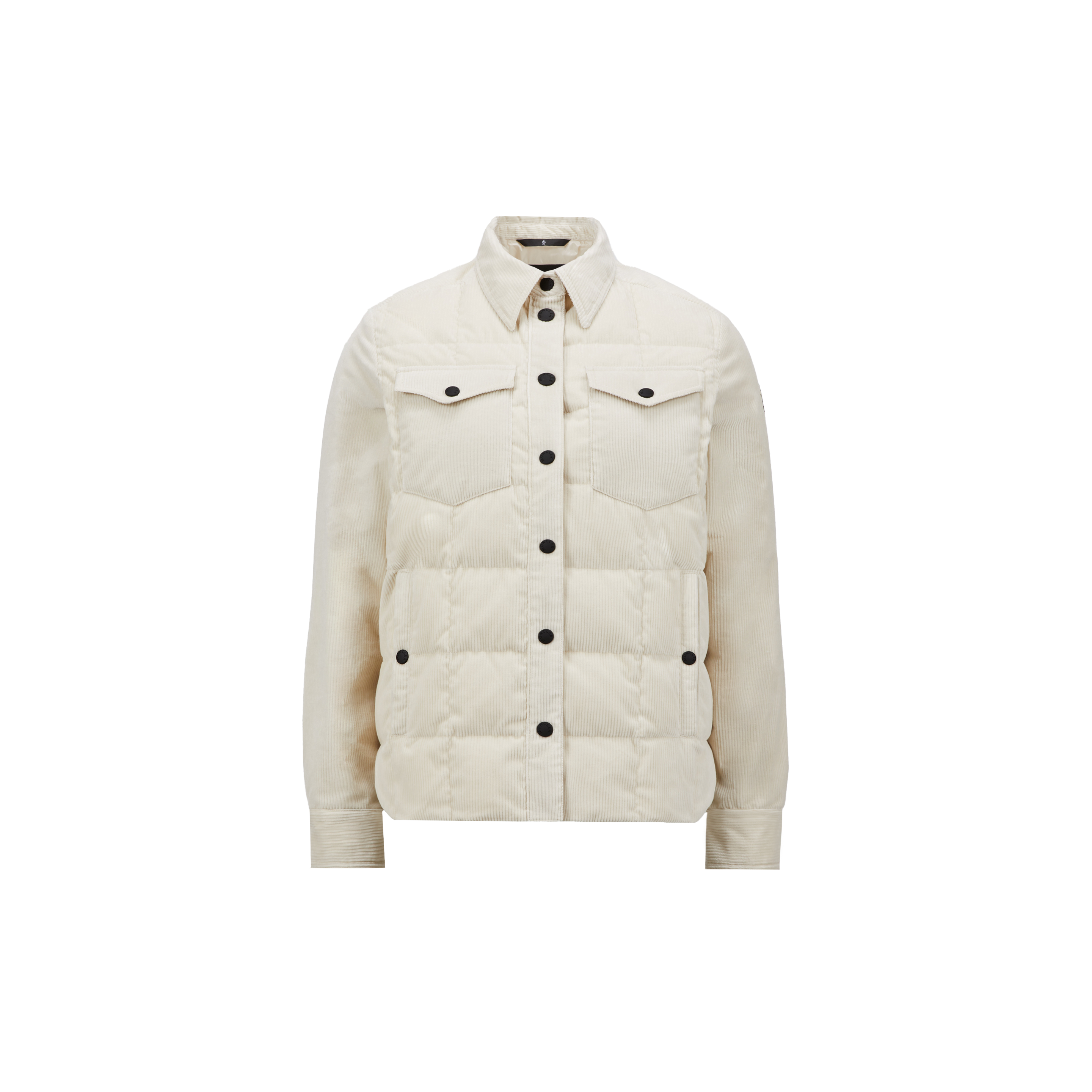 Moncler Paulet Down Corduroy Shirt Jacket White