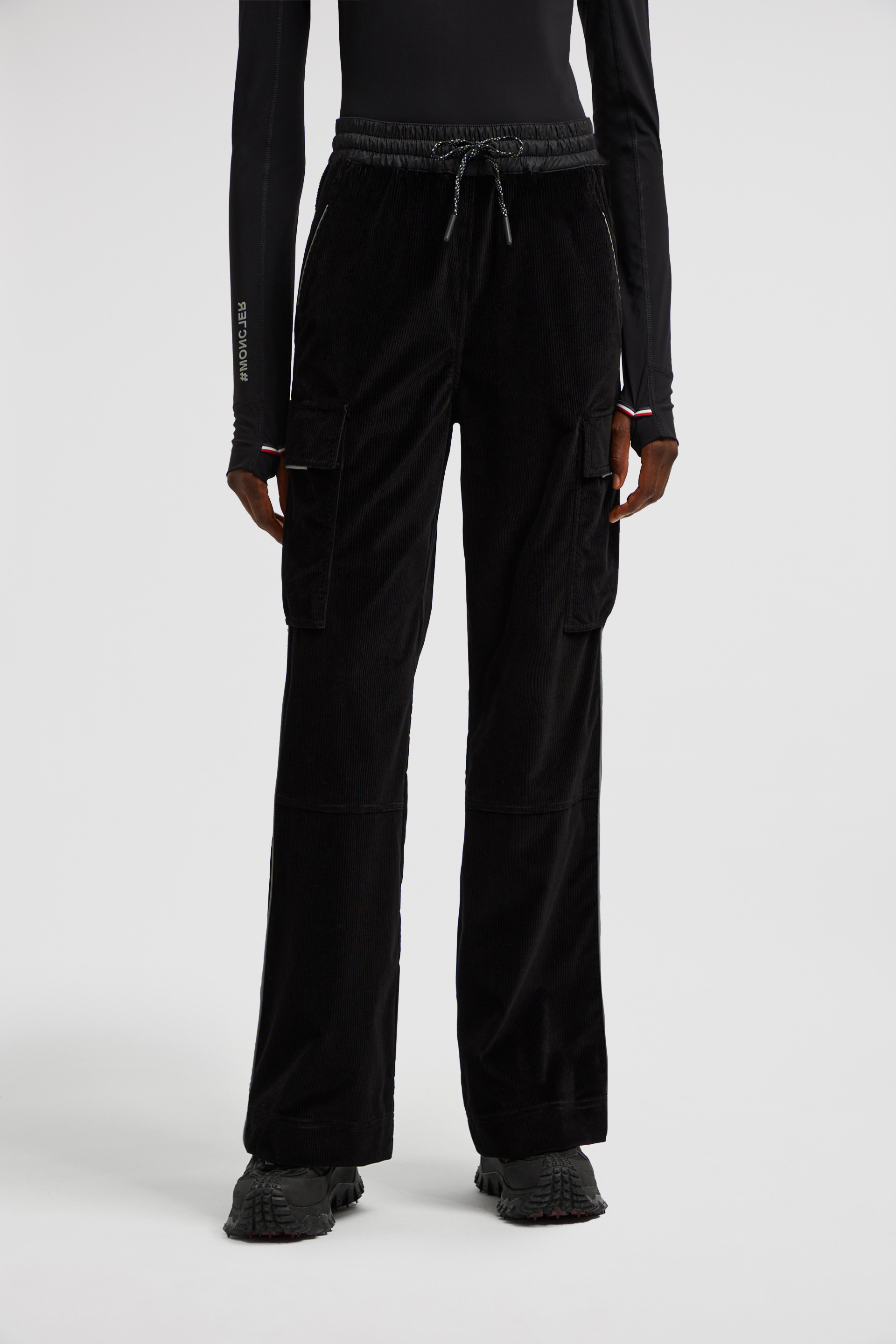 Black Corduroy Jogging Trousers - Trousers & Shorts for