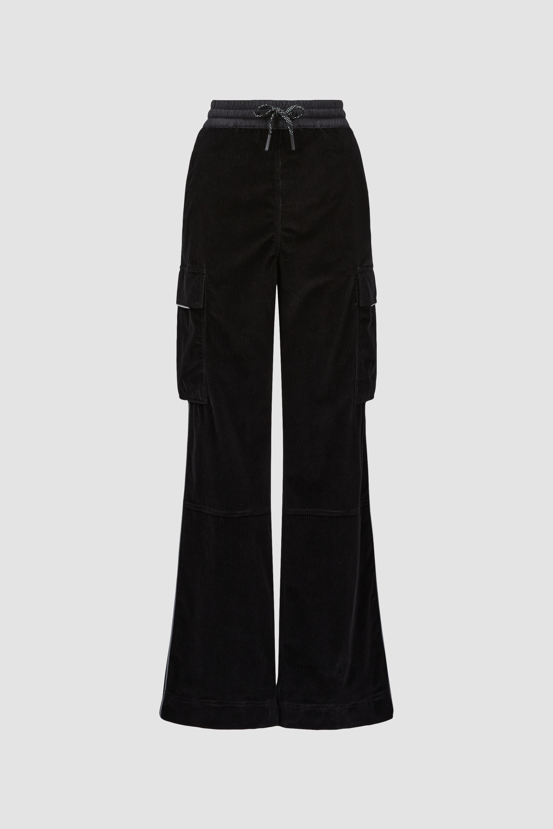 Black Corduroy Jogging Trousers - Trousers & Shorts for