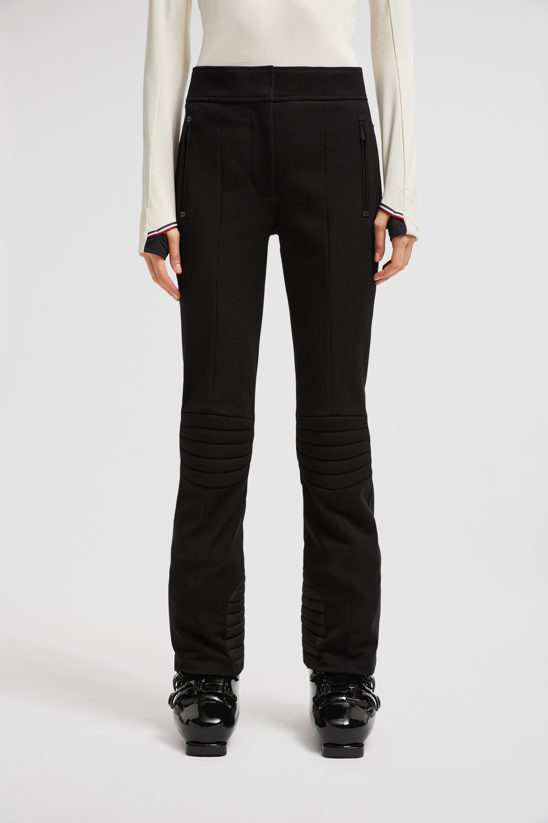 Black Ski trousers Trousers Shorts for Women Moncler PL