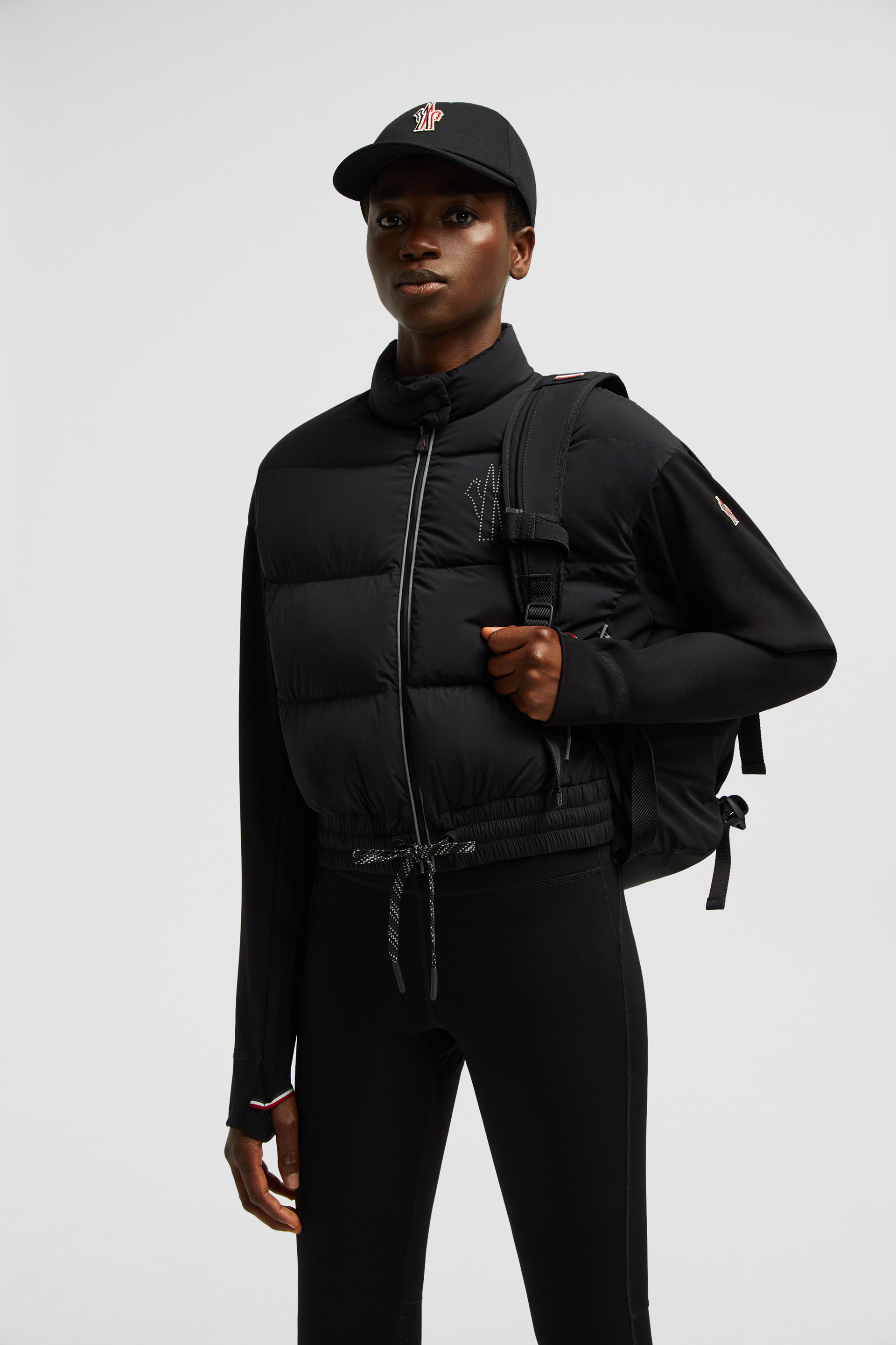 Black Padded Zip-Up Sweatshirt - Sweatshirts for Women Black Padded Zip-Up Sweatshirt - Sweatshirts for Women