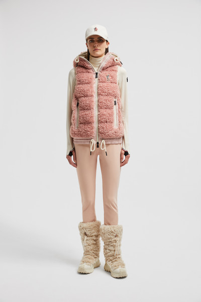 Pink Padded Teddy Zip-Up Vest - Vests for Women | Moncler US