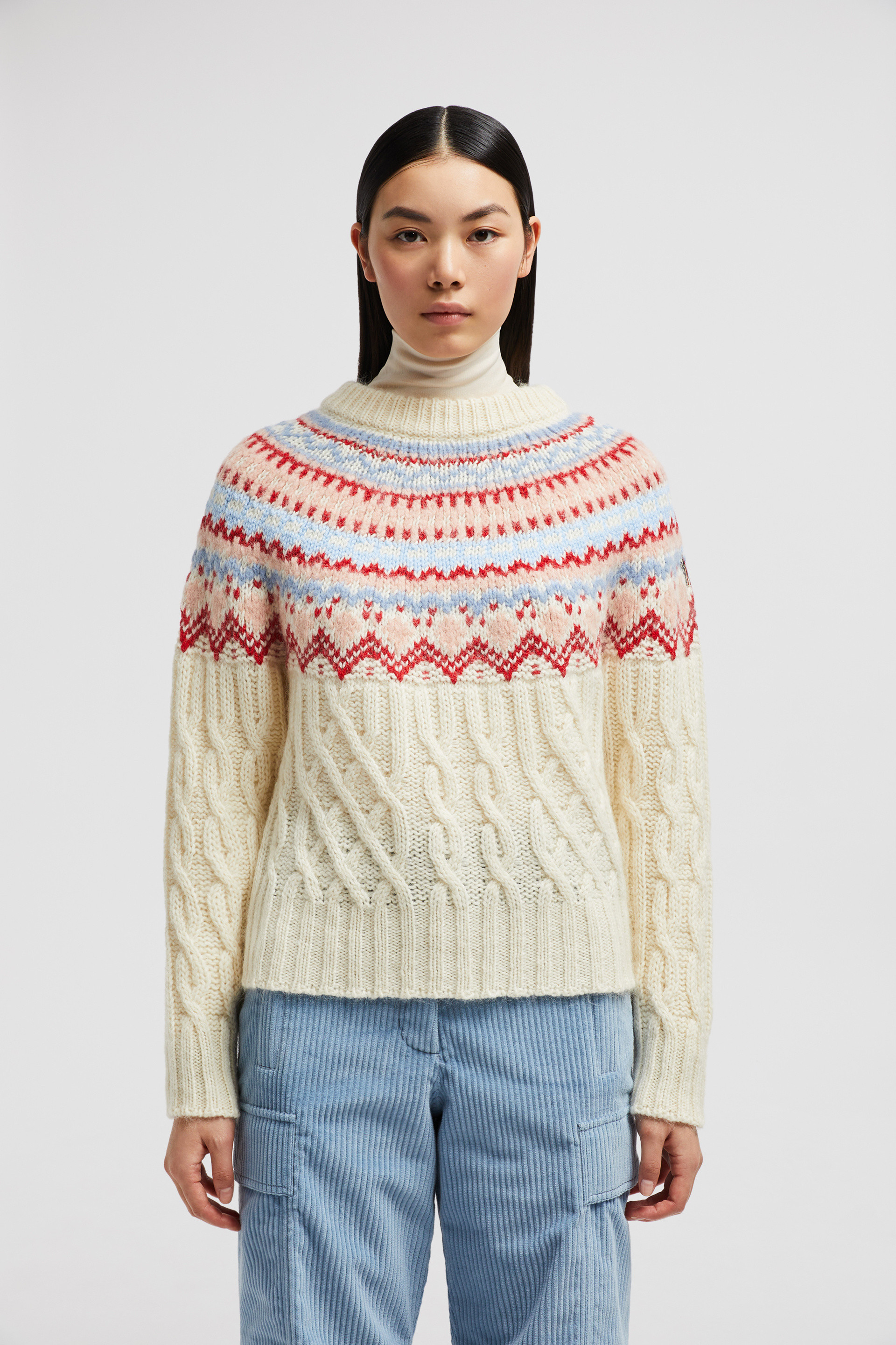 Multicolour Wool, Mohair & Alpaca Sweater - Sweaters