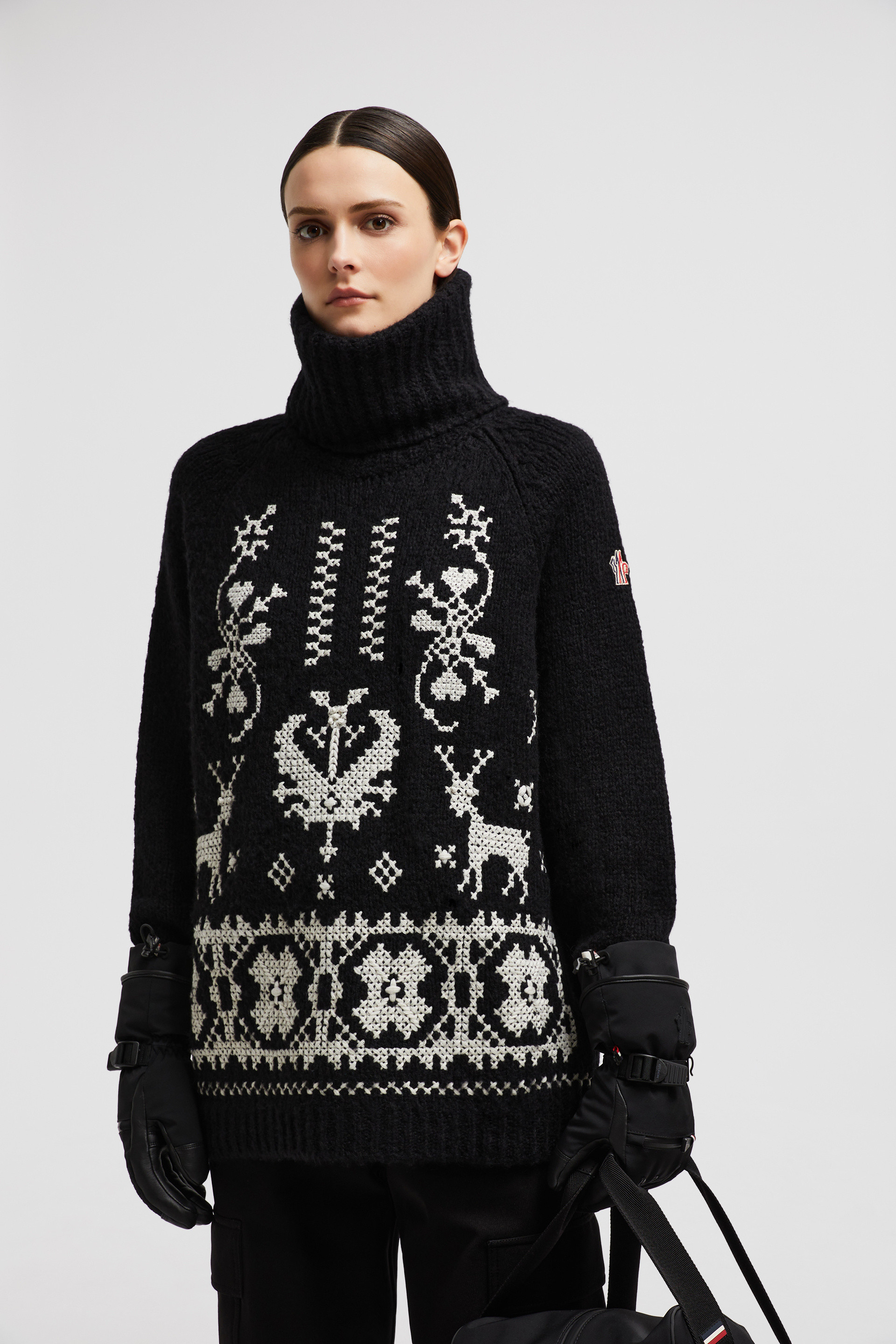Moncler Grenoble Alpaca-Blend Turtleneck Sweater | Neiman Marcus