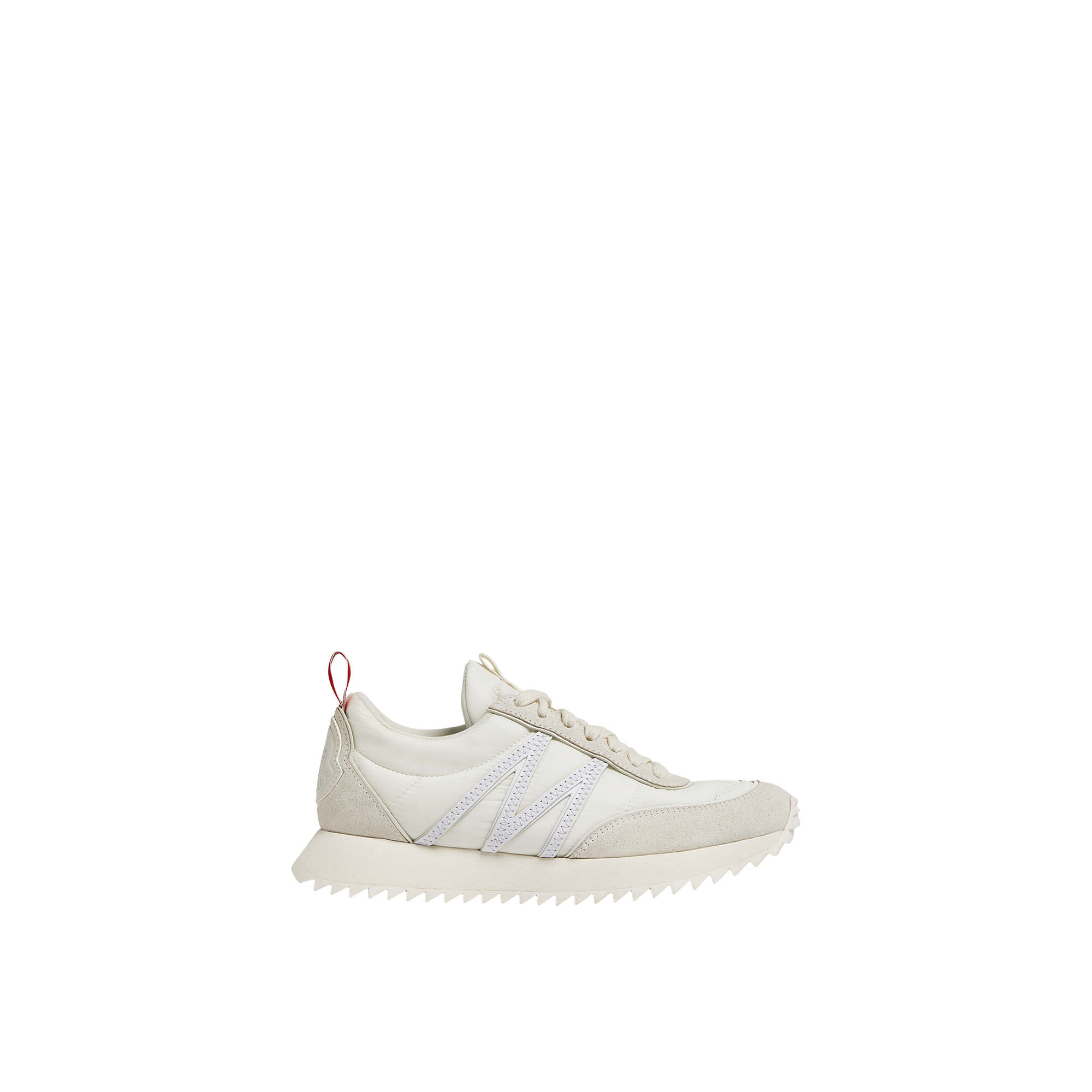 Moncler Low-top Sneakers With Distinctive Rubber Sole In White