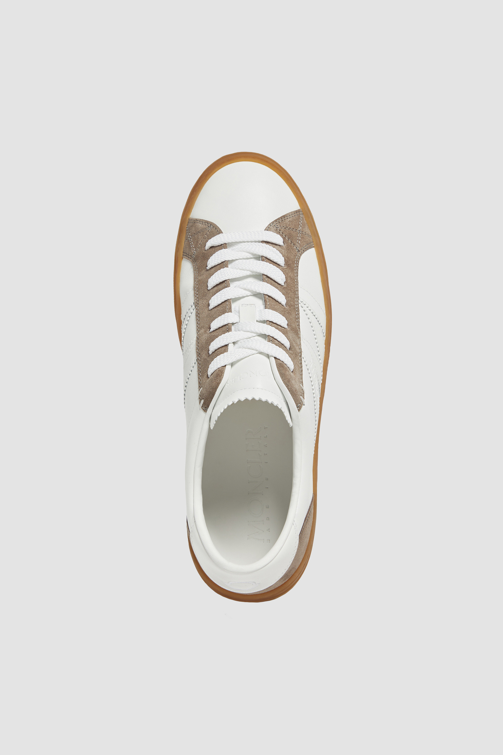 Optical White Monaco M Leather & Suede Sneakers - Sneakers Optical White Monaco M Leather & Suede Sneakers - Sneakers