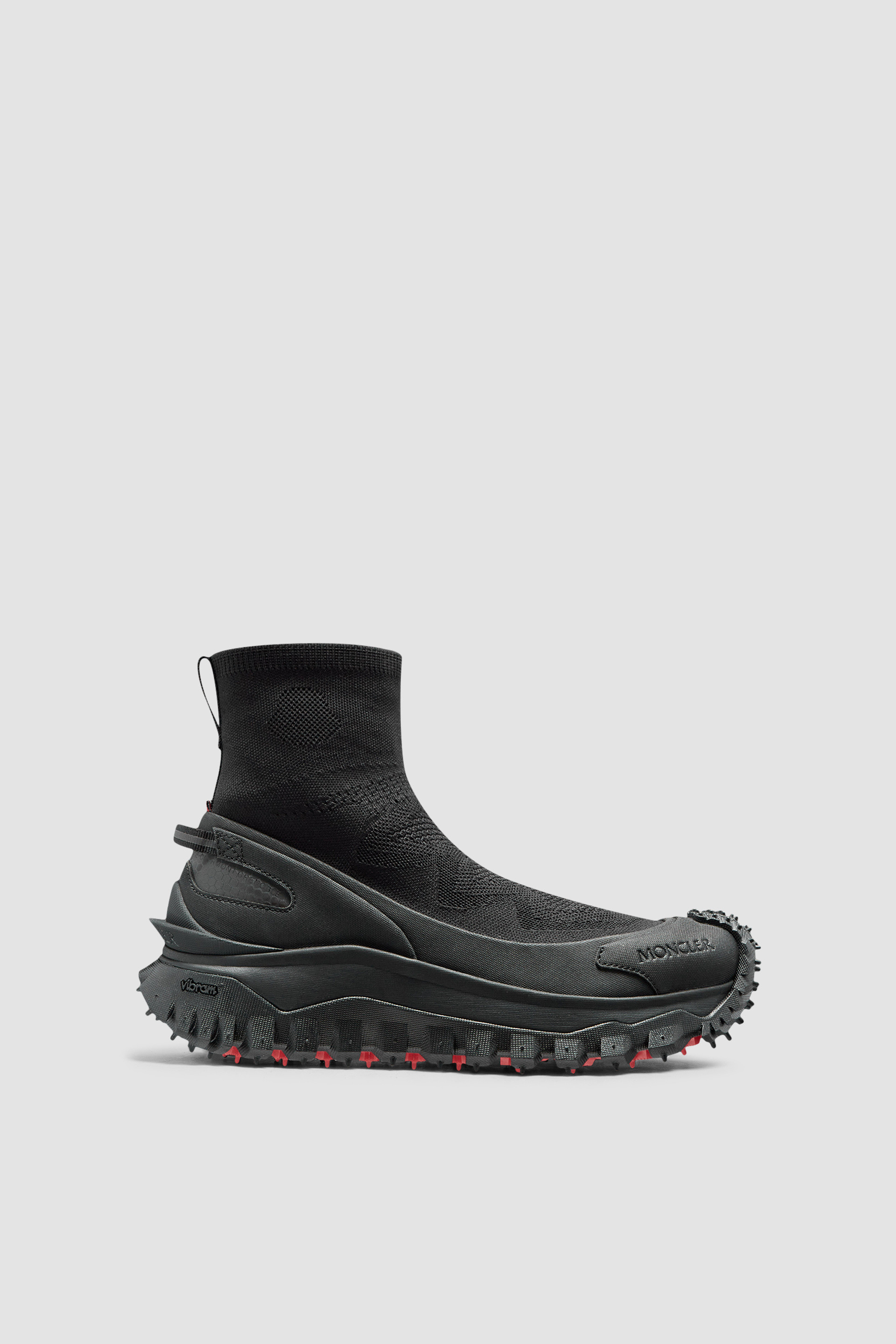 関税込 Moncler Trailgrip Knit High Top Trainers Black Trailgrip Knit High Top Sneakers - Sneakers for Men