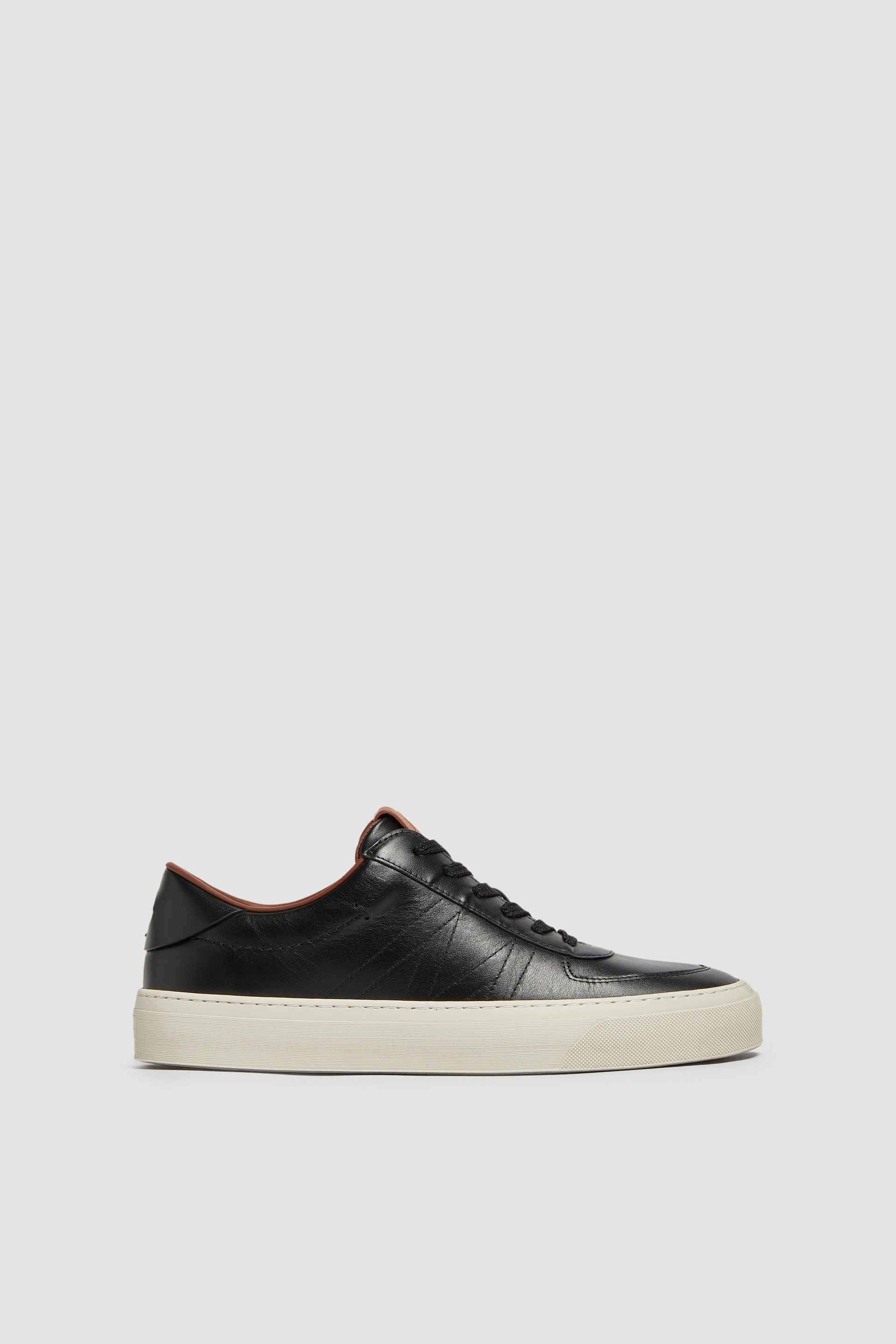 Black Monclub Leather Sneakers - Sneakers for Men | Moncler US