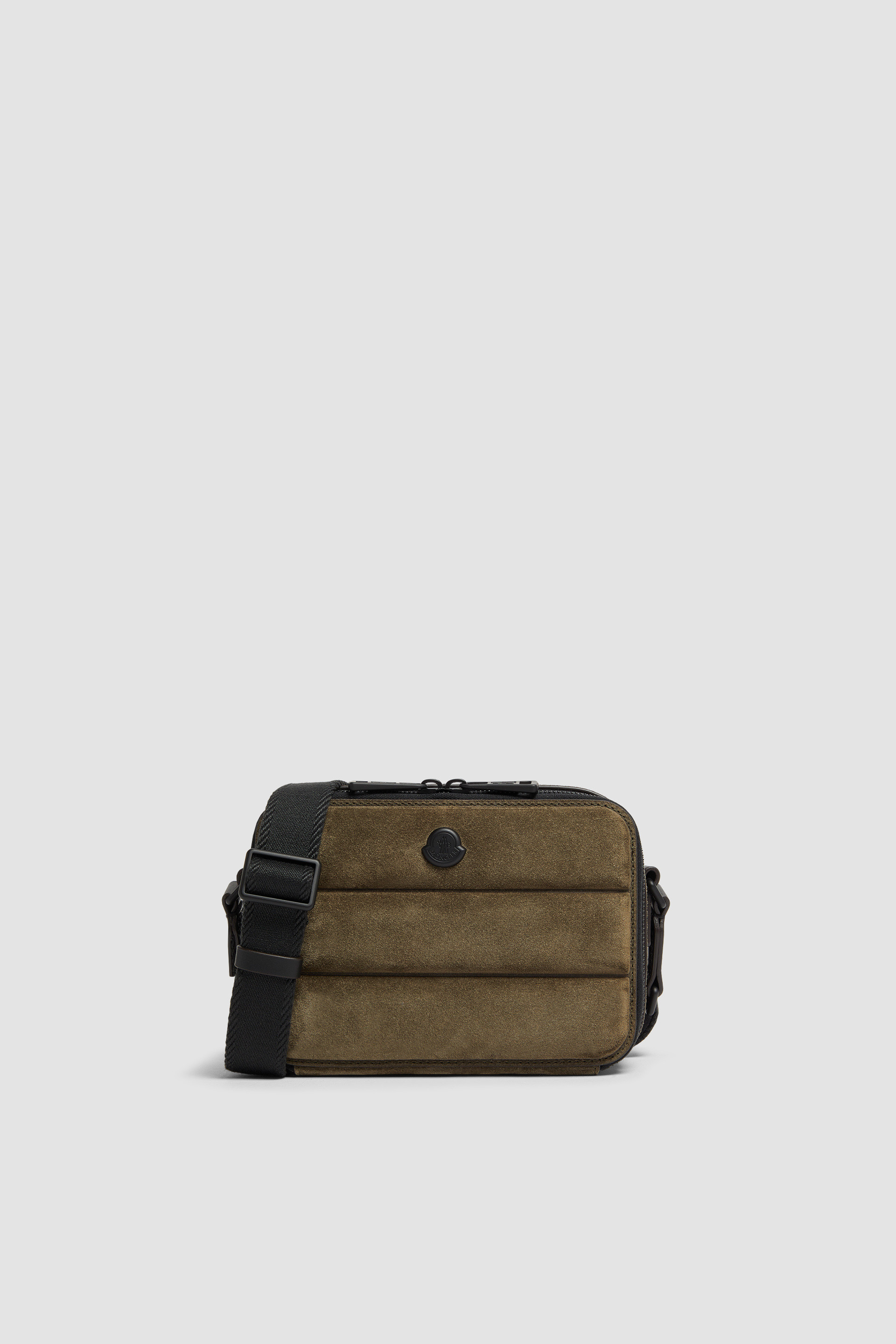 Olive Green Horizontal Crossbody Suede Bag - Bags & Small