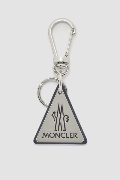 Silver Leather Logo Key Ring - Bags & Small Accessories for Men ...