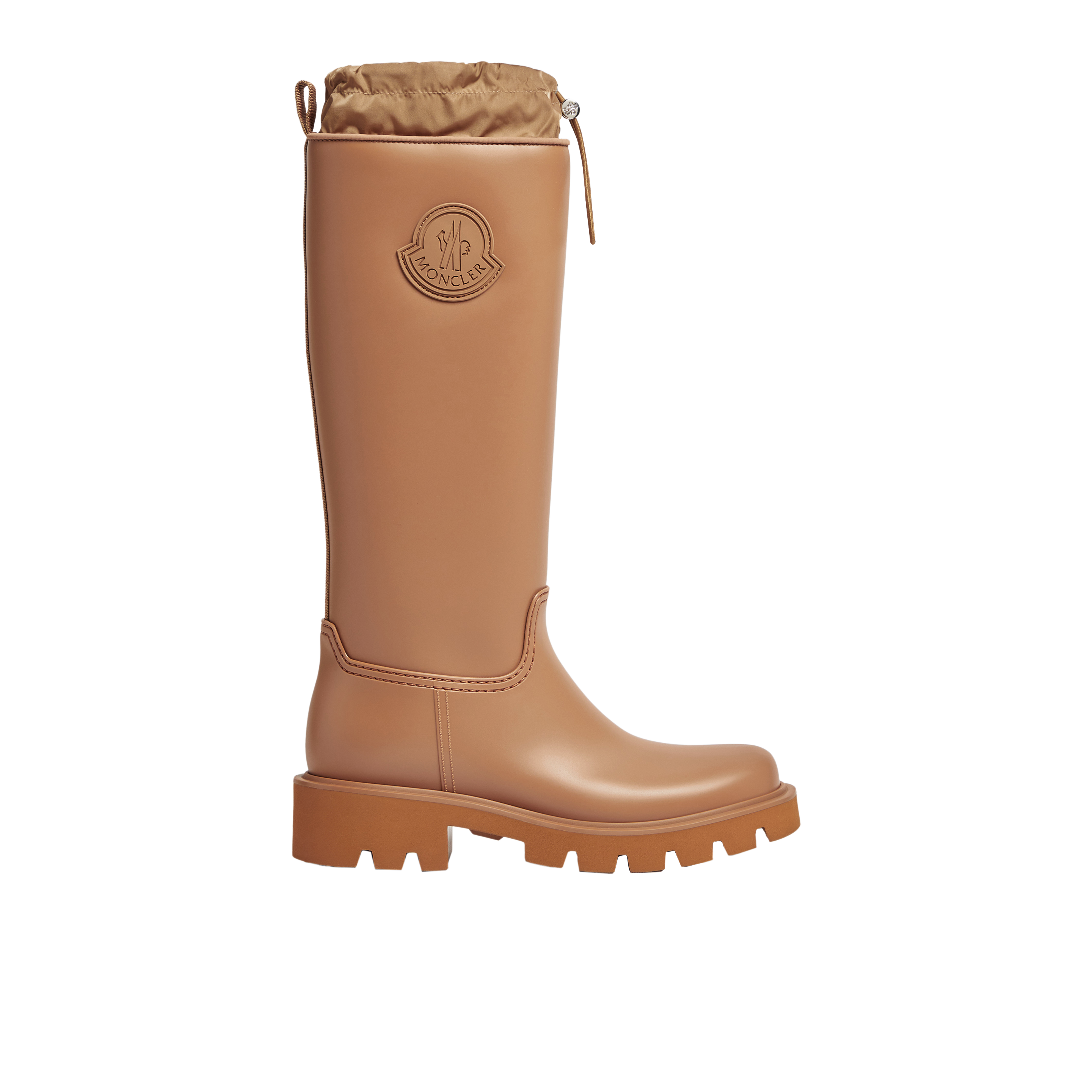 Shop Moncler Collection Kickstream High Rain Boots Brown