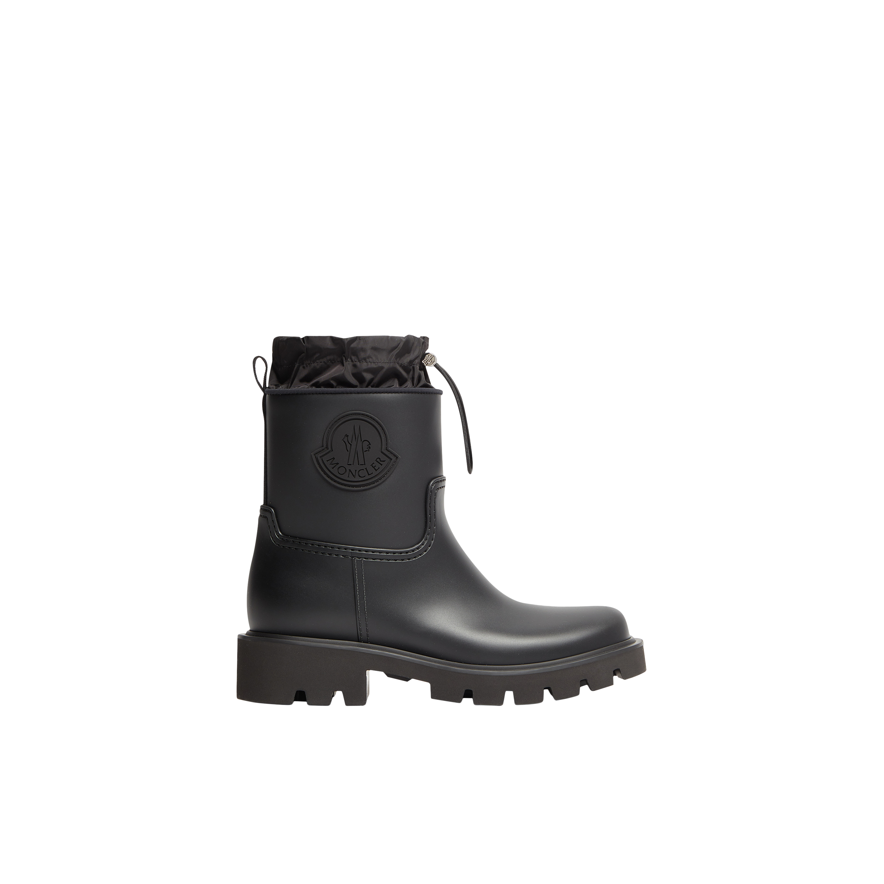 Shop Moncler Collection Kickstream Rain Boots Black