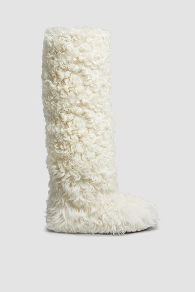 Moncler shearling boots hotsell