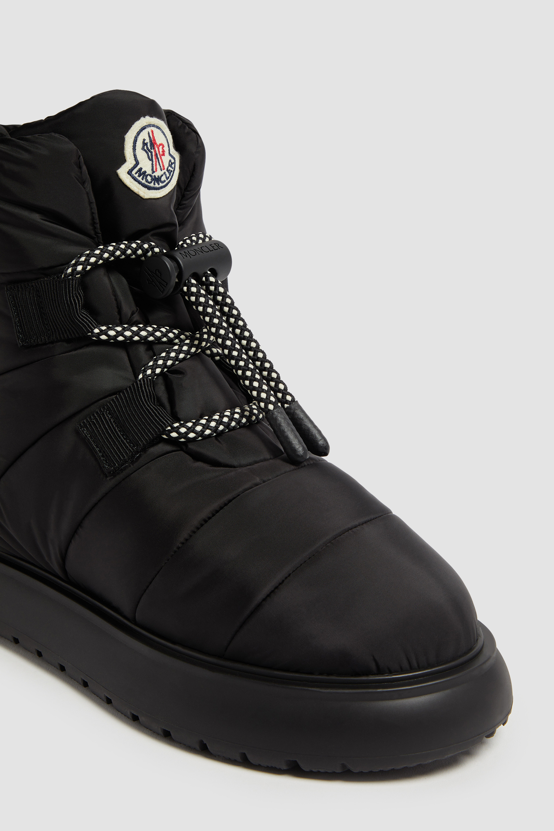 Moncler shearling boots best sale